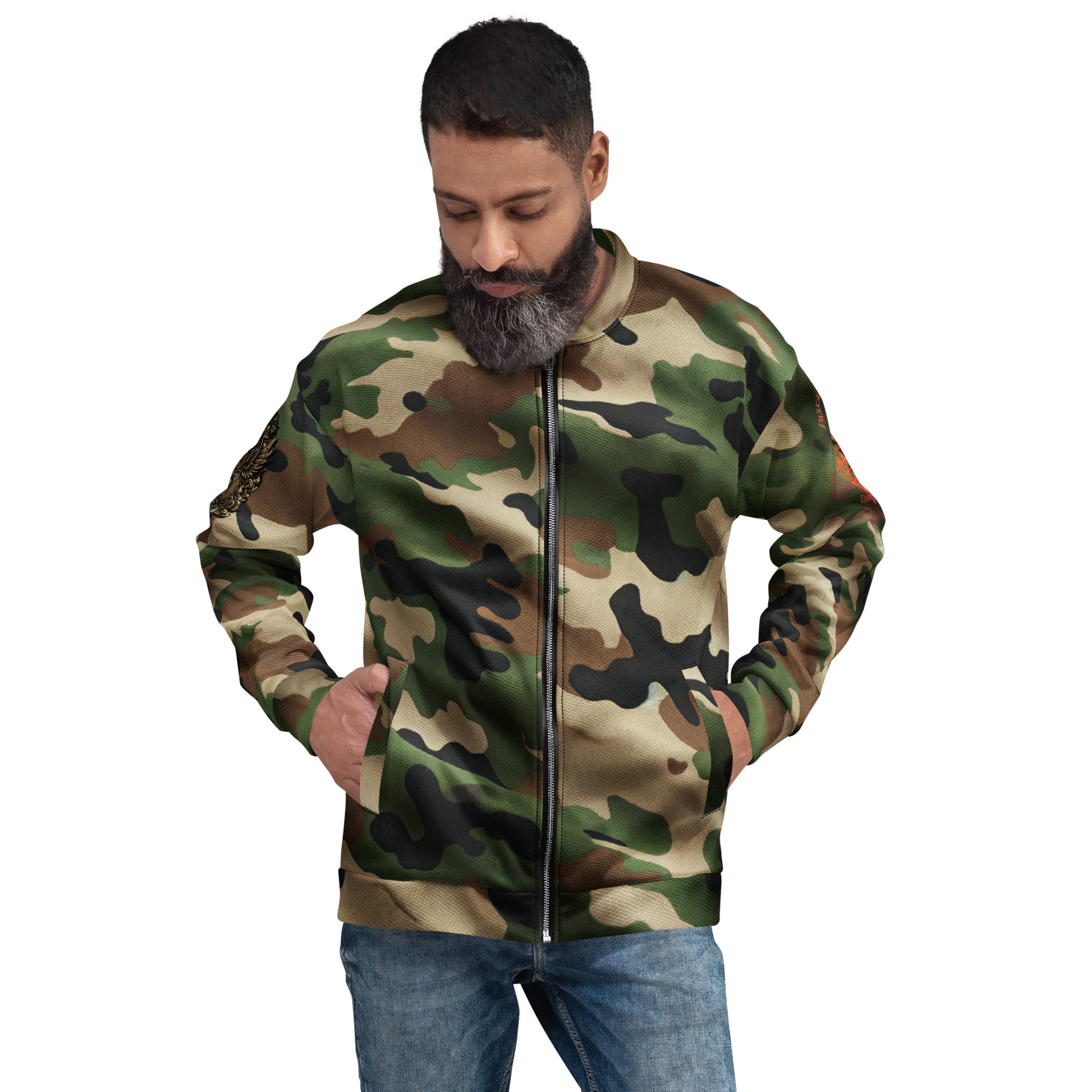 Koa Camo Bomber Jacket Bomber Jacket Pa'akai & Kukui