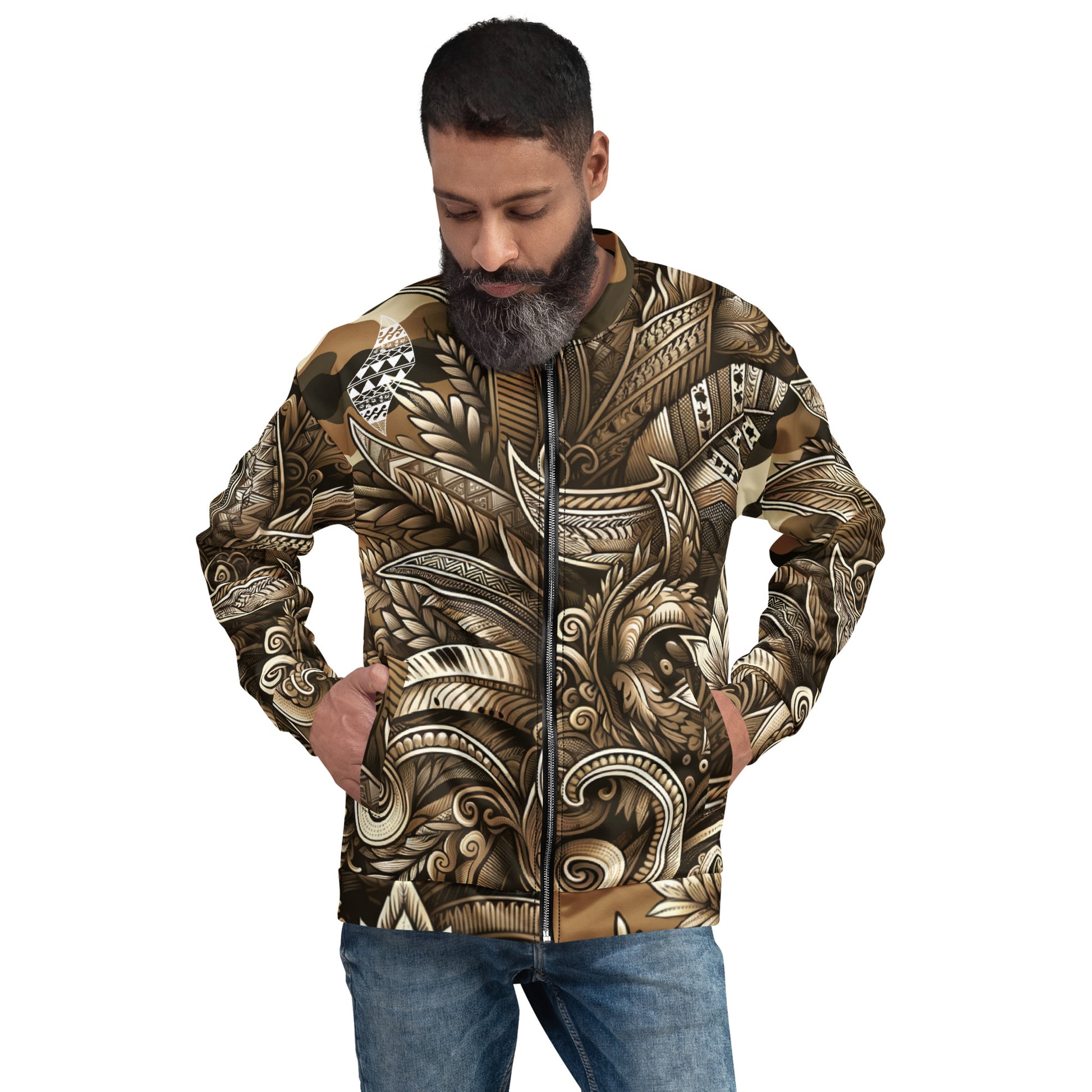 Koa Camo Bomber Jacket Bomber Jacket Pa'akai & Kukui