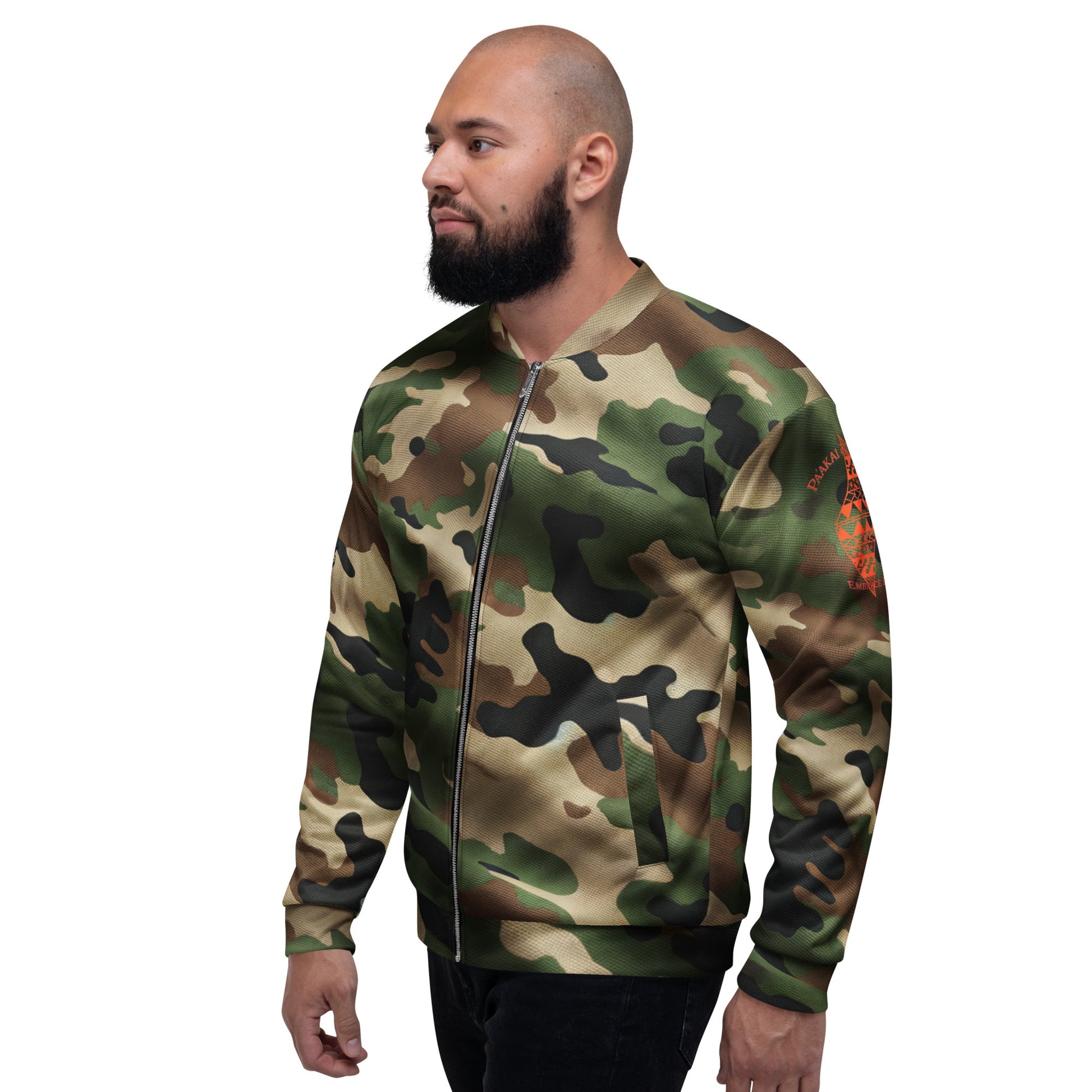Koa Camo Bomber Jacket Bomber Jacket Pa'akai & Kukui