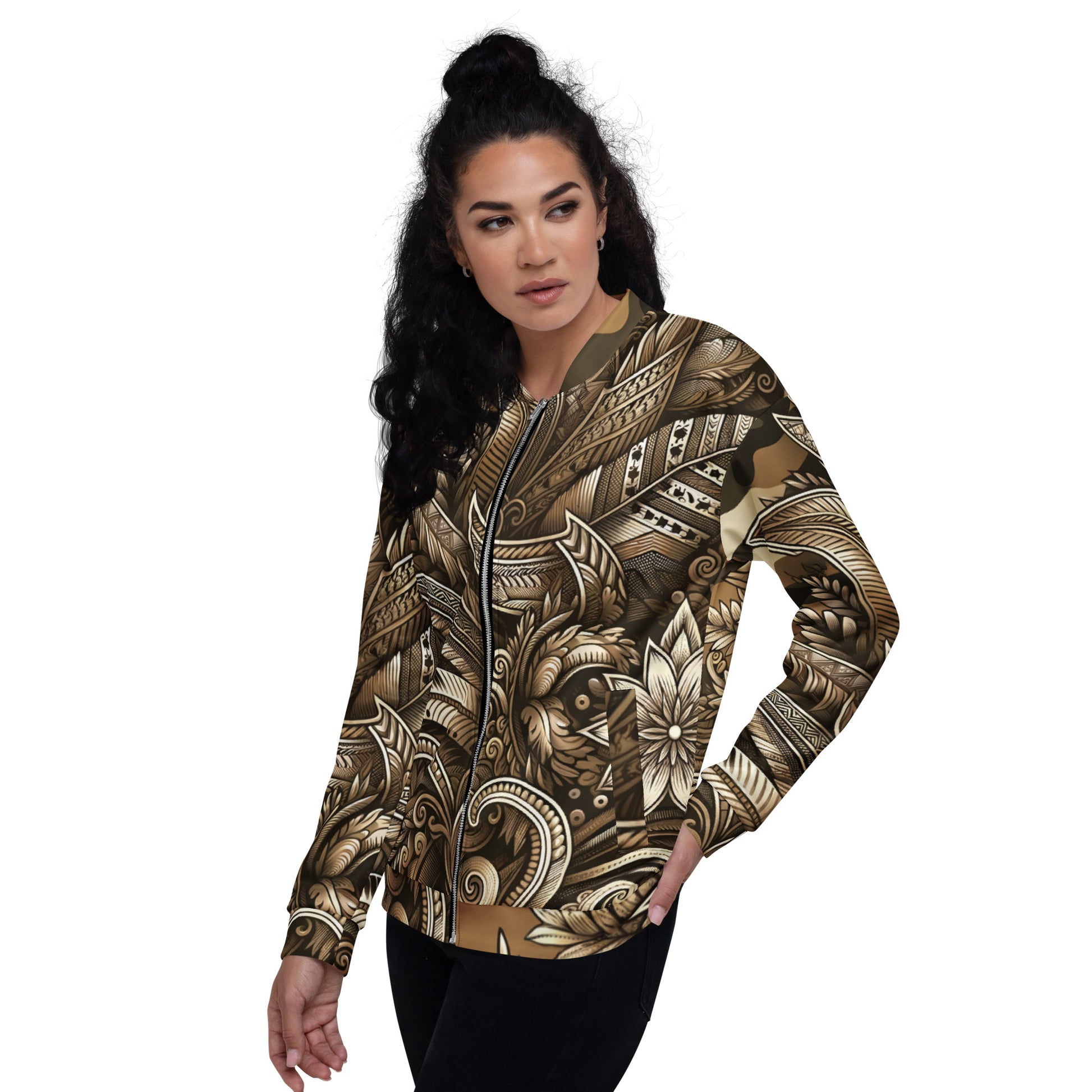 Koa Camo Bomber Jacket Bomber Jacket Pa'akai & Kukui