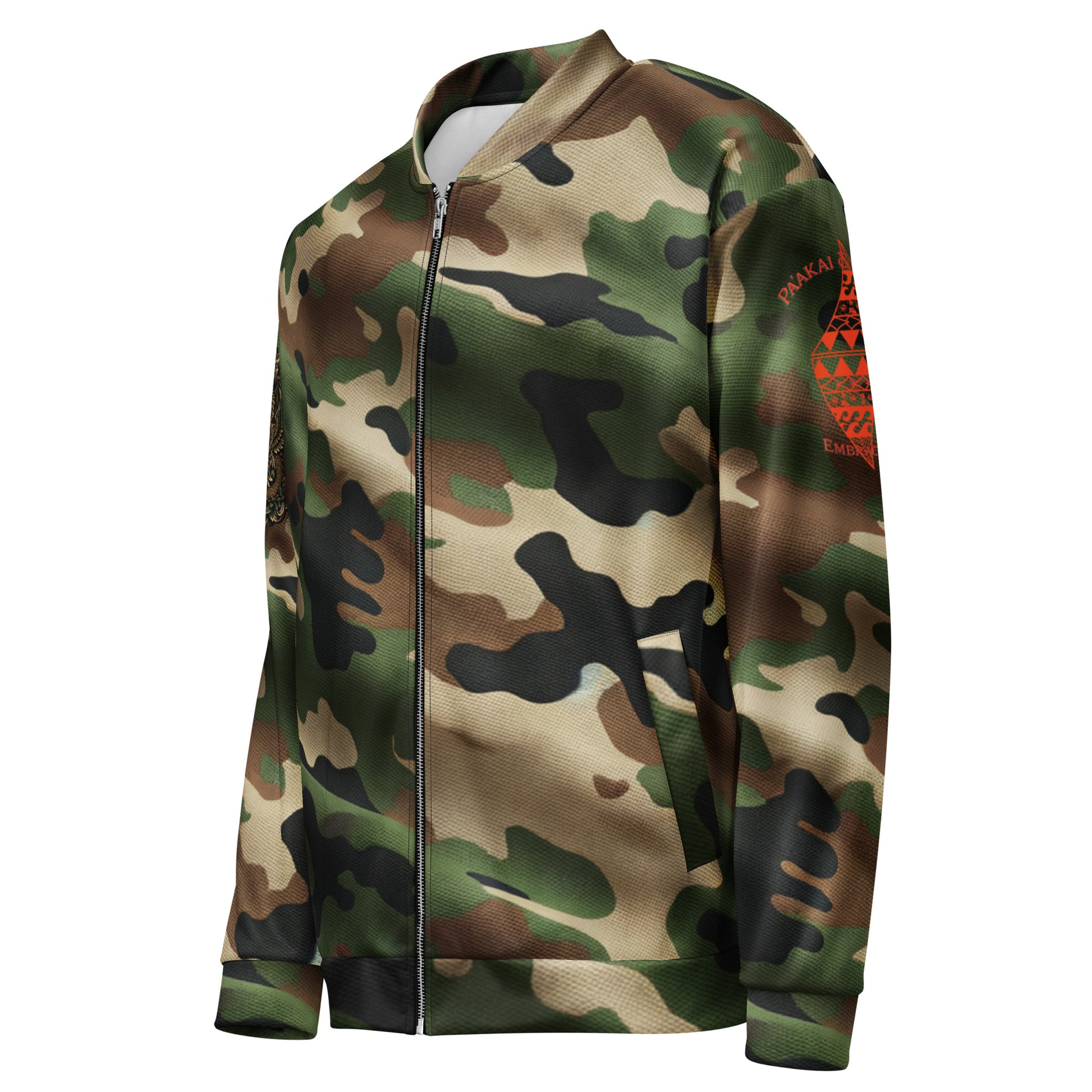 Koa Camo Bomber Jacket Bomber Jacket Pa'akai & Kukui