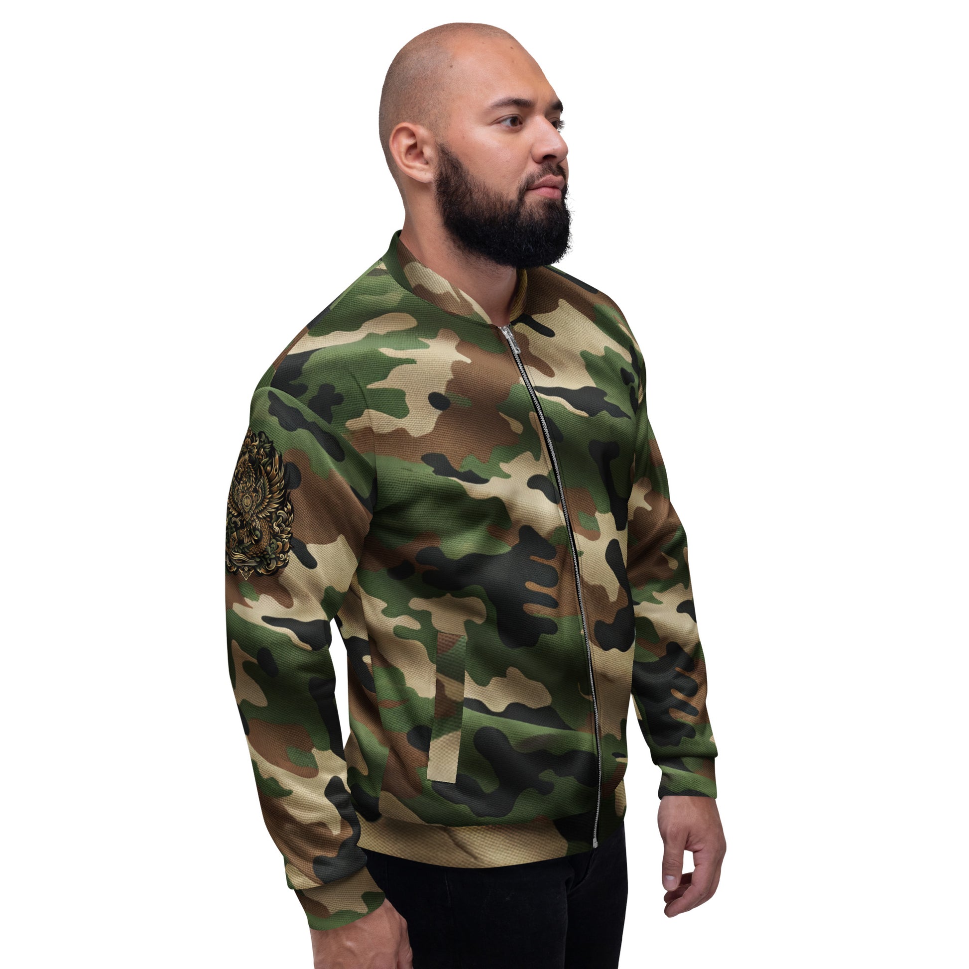 Koa Camo Bomber Jacket Bomber Jacket Pa'akai & Kukui XS