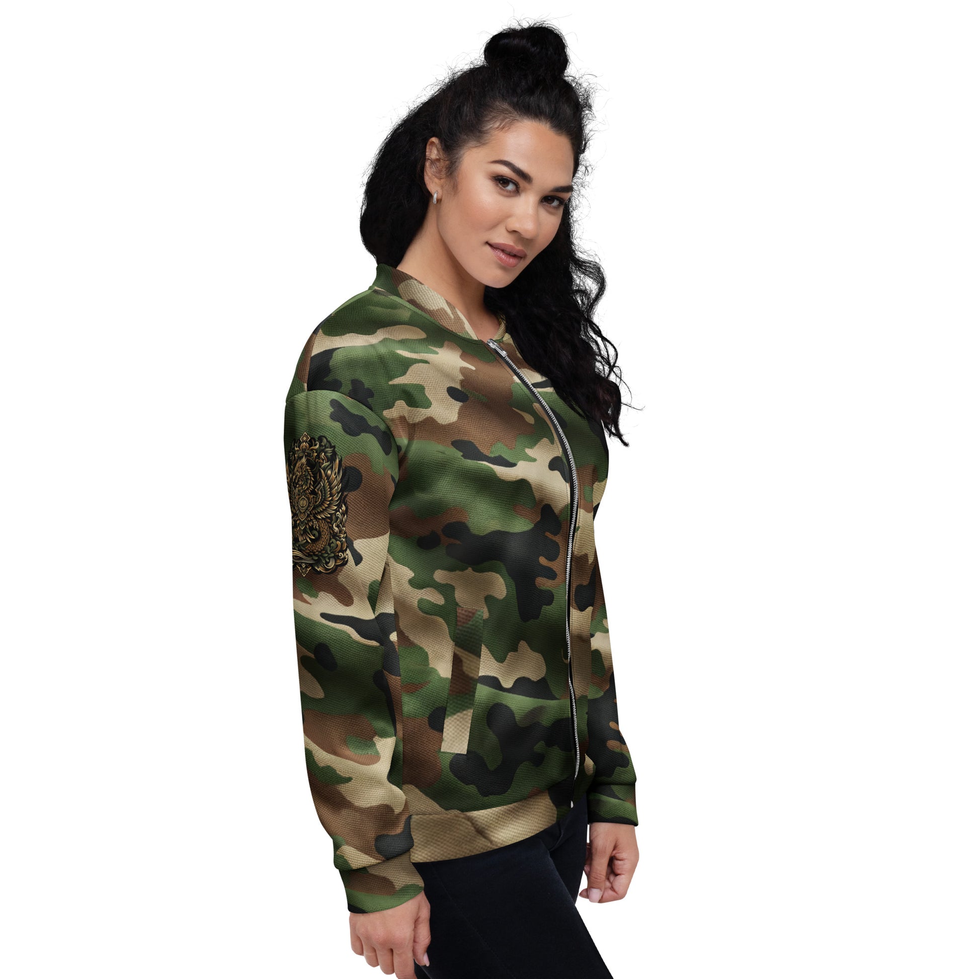 Koa Camo Bomber Jacket Bomber Jacket Pa'akai & Kukui