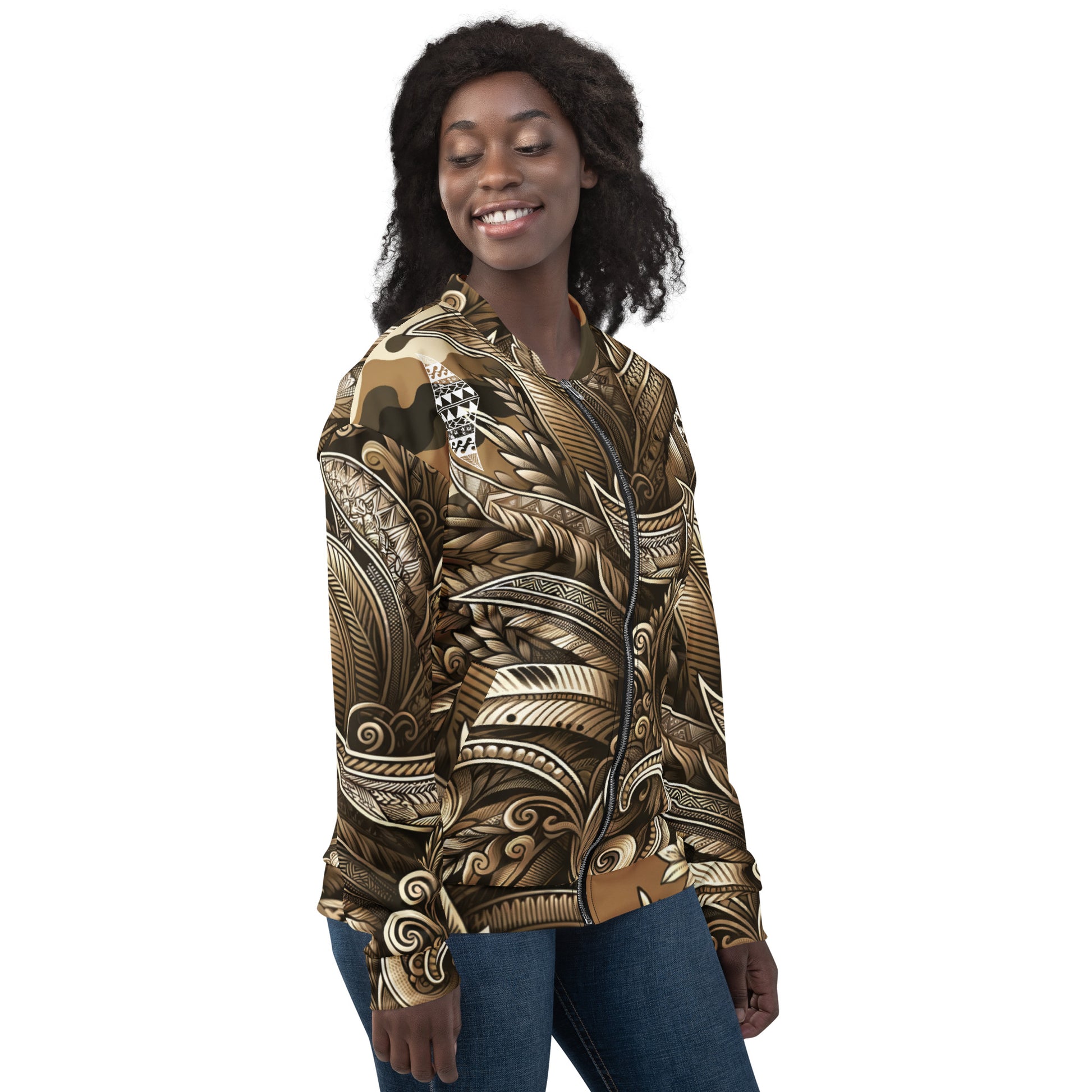 Koa Camo Bomber Jacket Bomber Jacket Pa'akai & Kukui