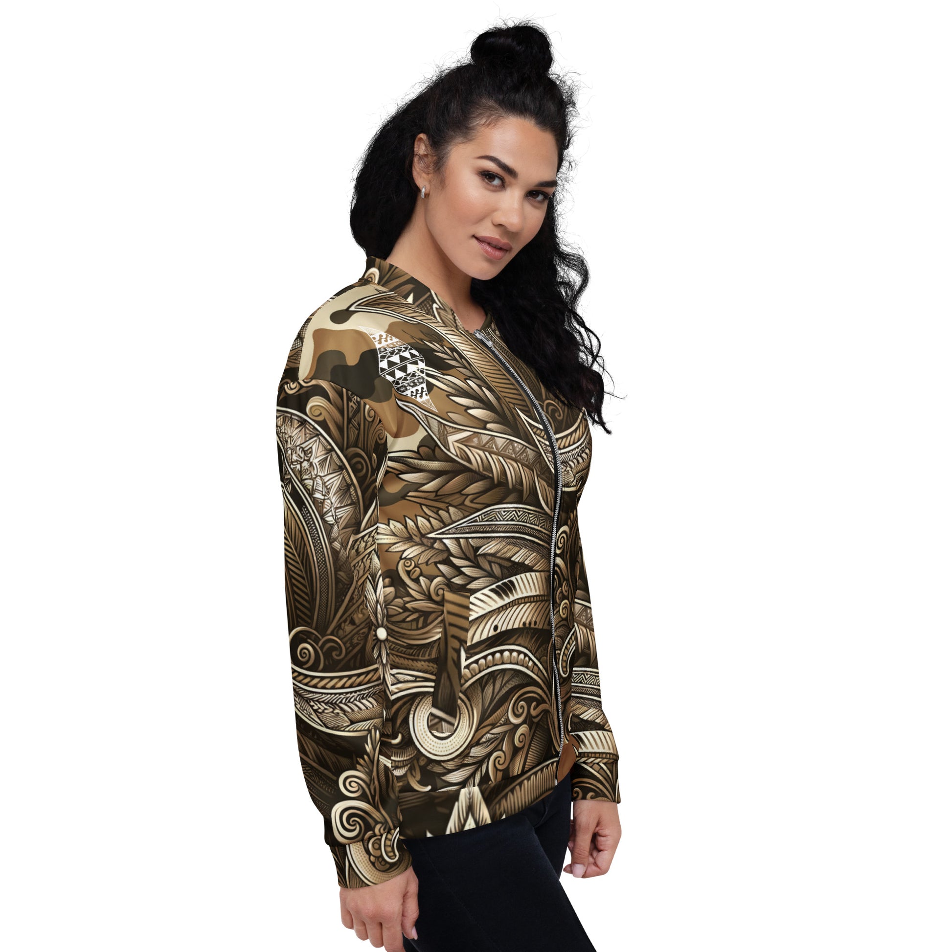 Koa Camo Bomber Jacket Bomber Jacket Pa'akai & Kukui