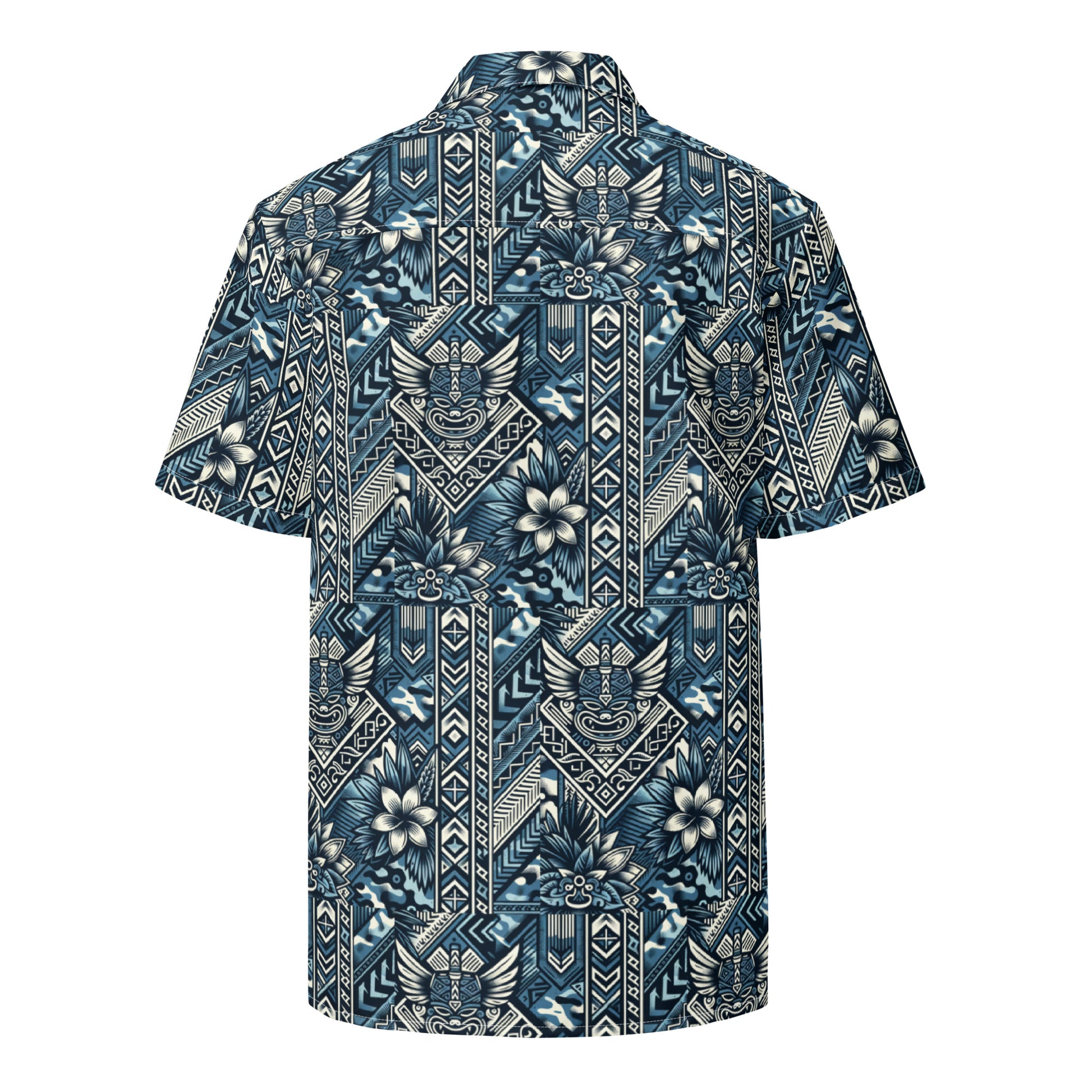 Koa Camo button up shirt Button Up Polo Pa'akai & Kukui