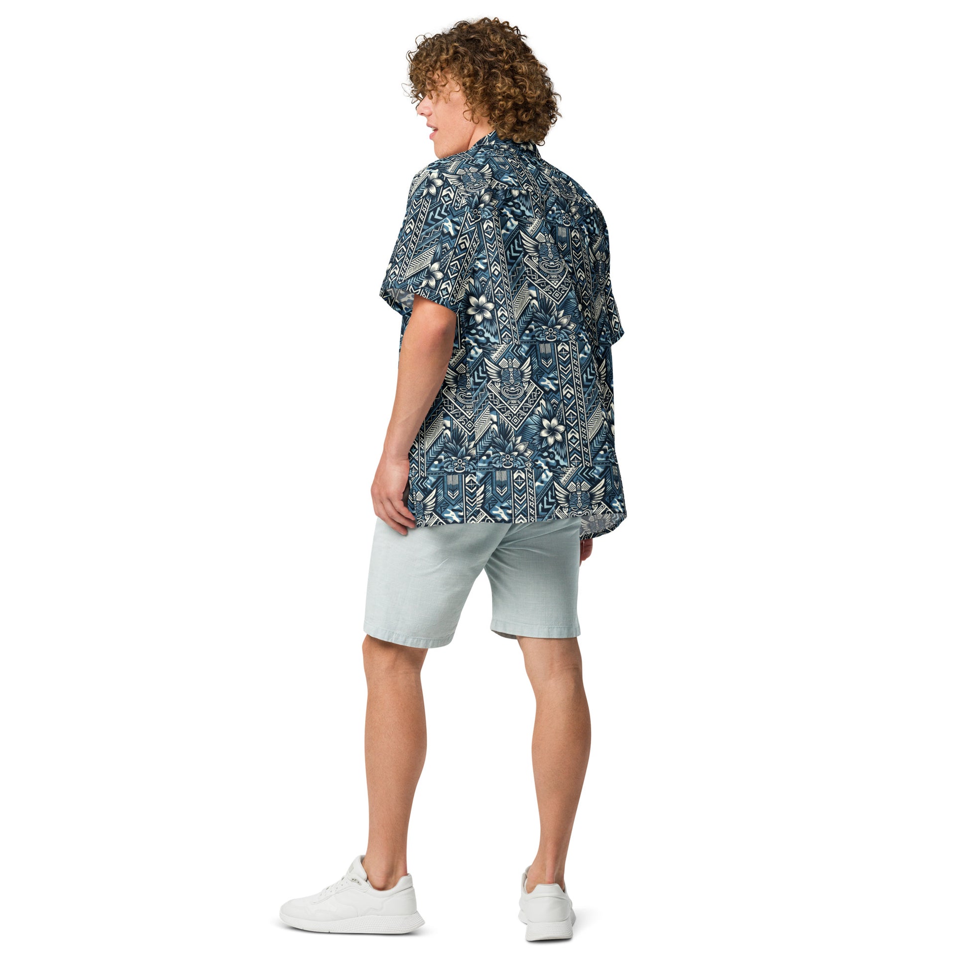 Koa Camo button up shirt Button Up Polo Pa'akai & Kukui