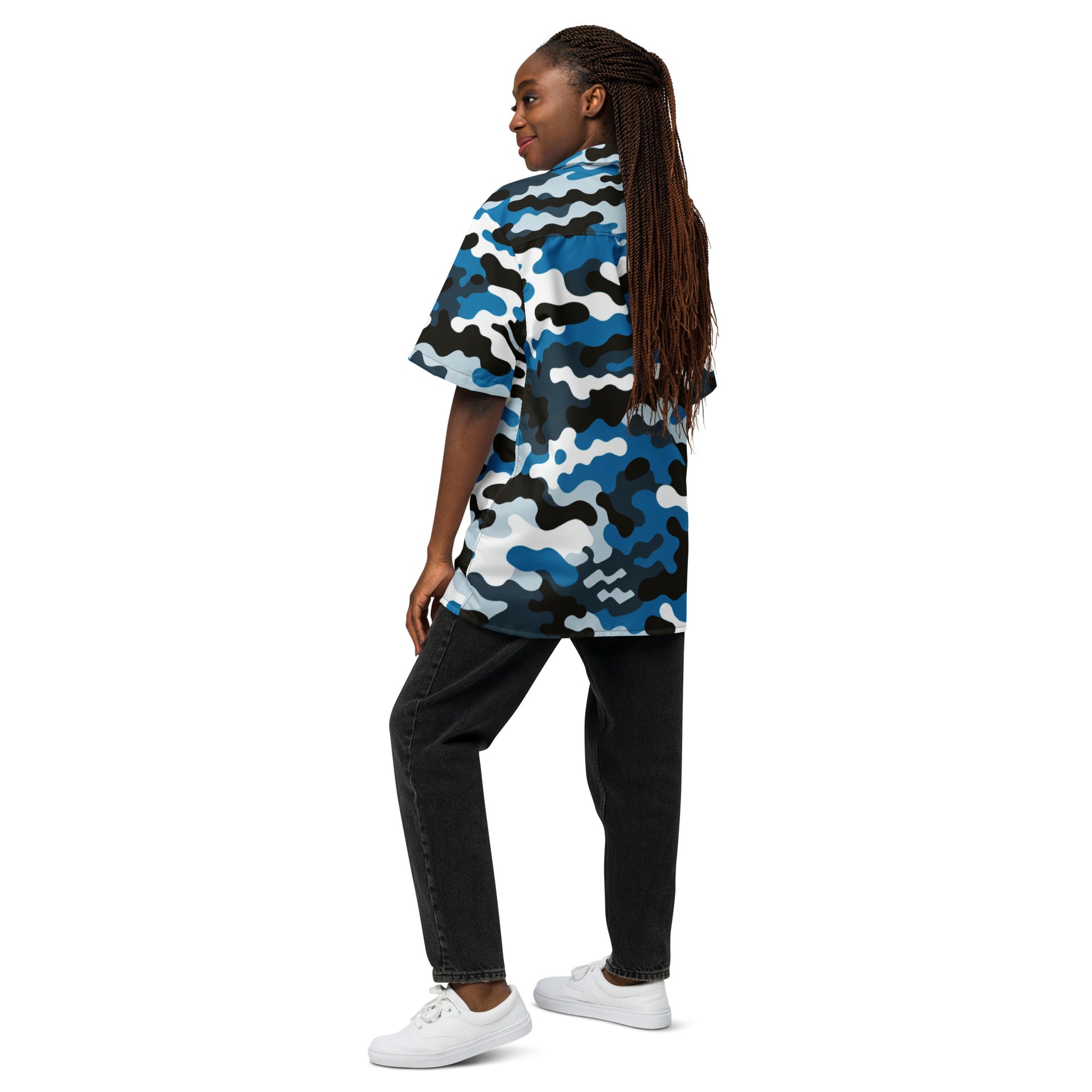 Nā kāne koa - button up shirt Button Up Polo Pa'akai & Kukui
