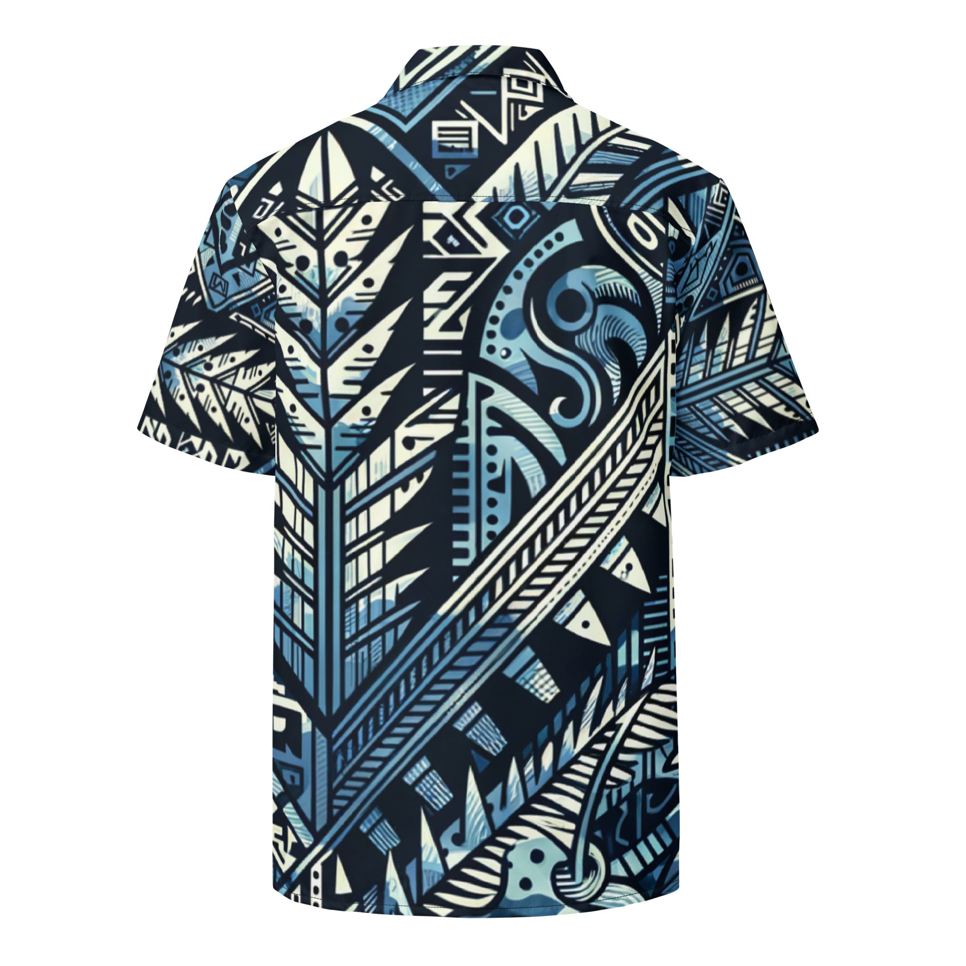 Nā kāne koa button up shirt Button Up Polo Pa'akai & Kukui