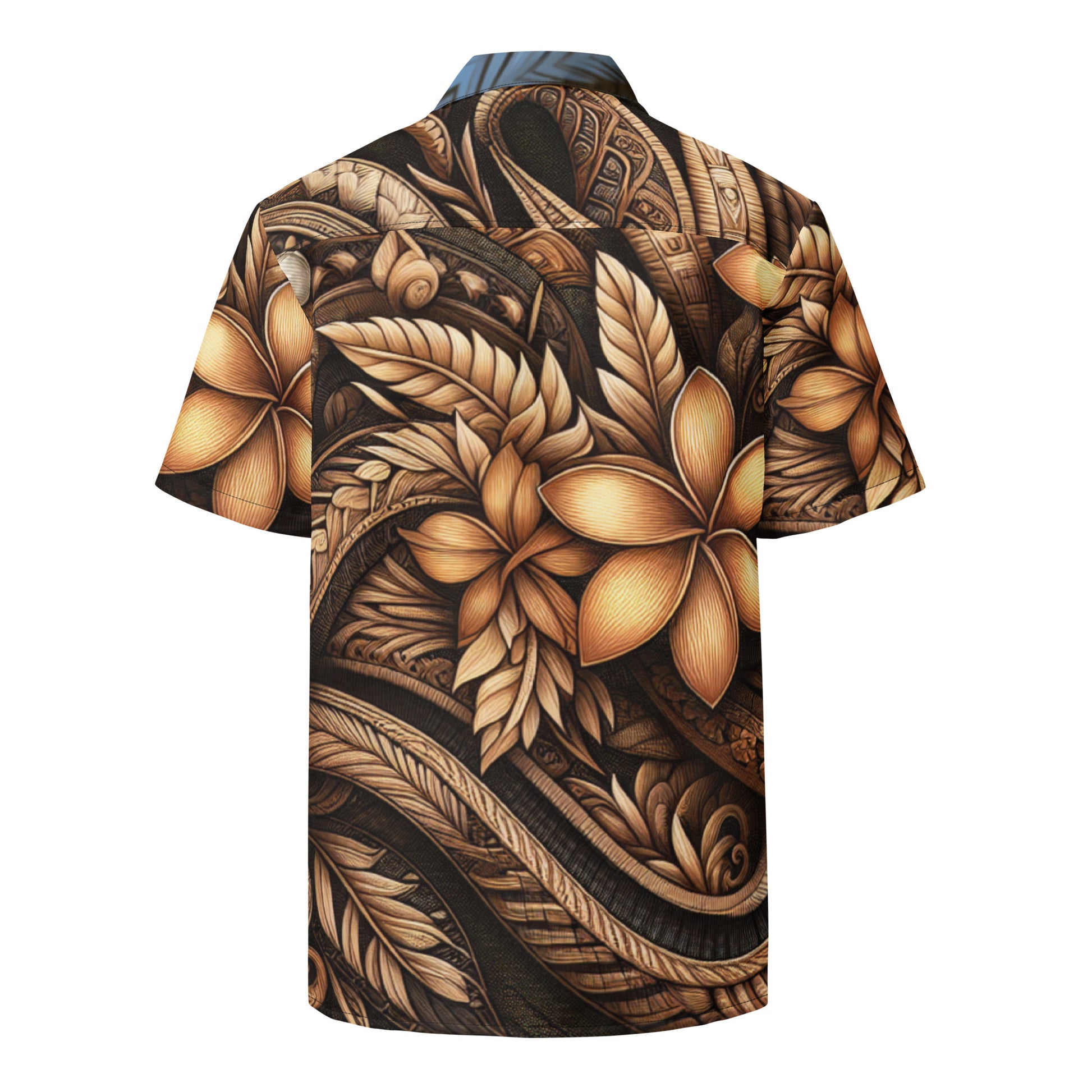 Ka pale o nā koa button up shirt Button Up Polo Pa'akai & Kukui