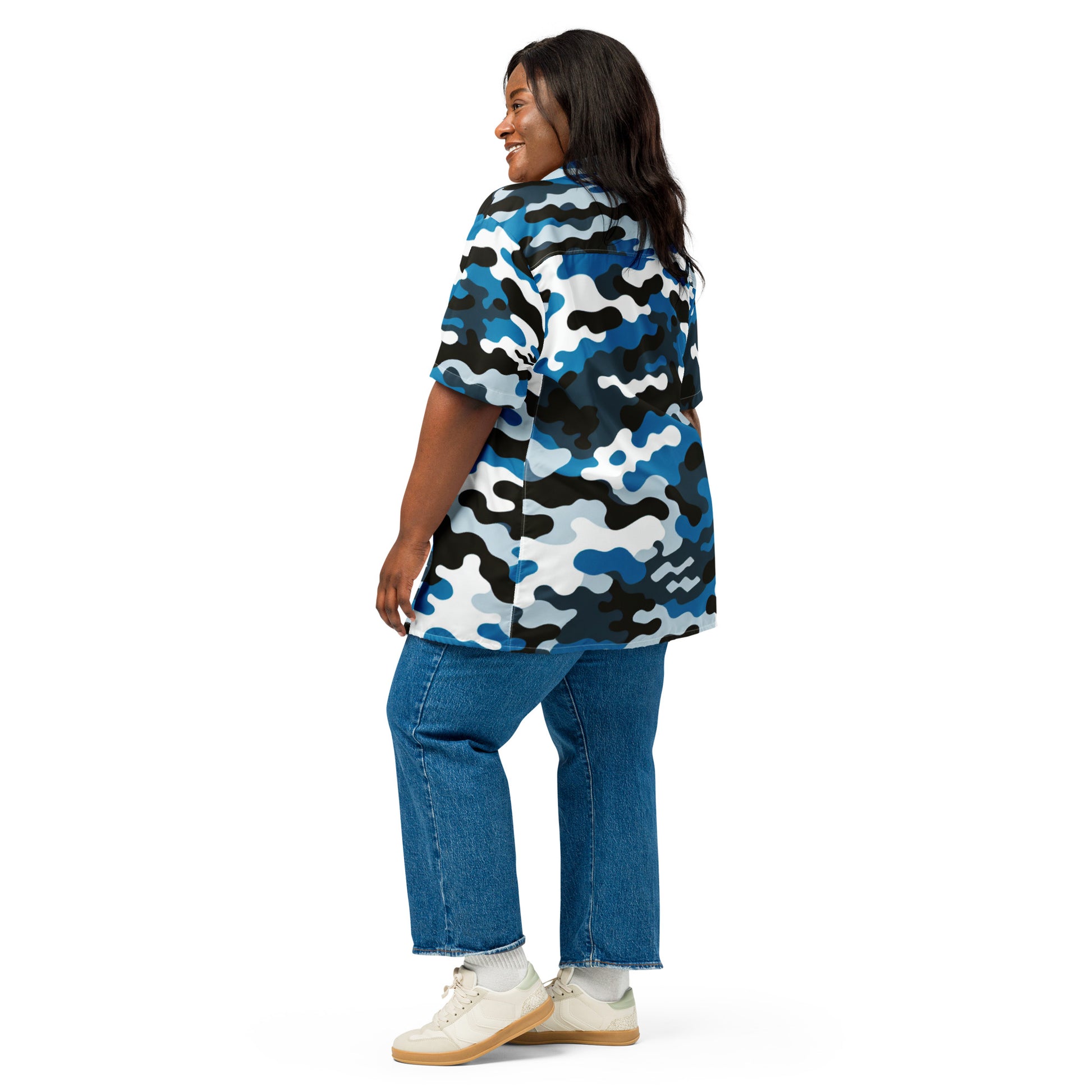 Camo Uliuli button up shirt Button Up Polo Pa'akai & Kukui