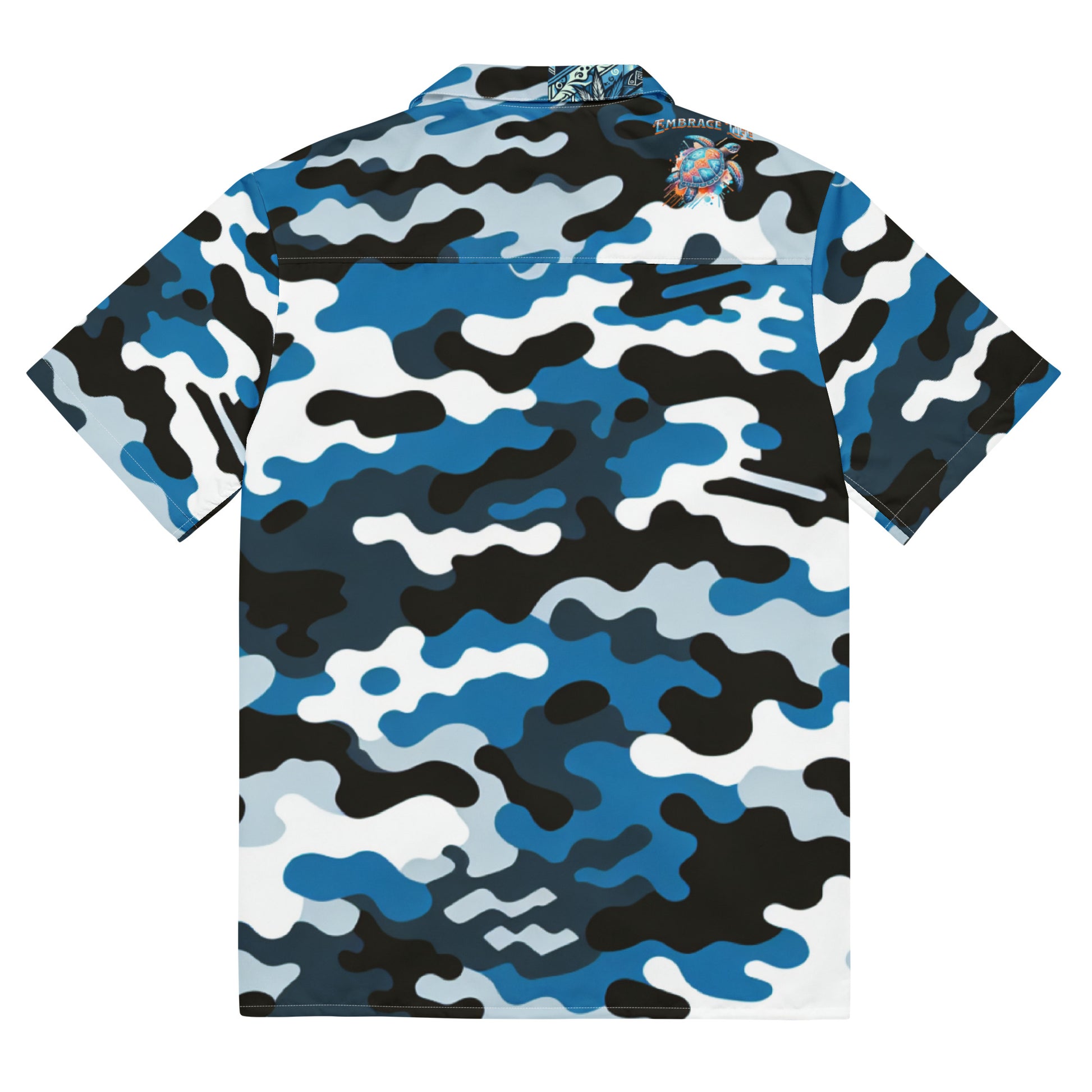 Camo Uliuli button up shirt Button Up Polo Pa'akai & Kukui