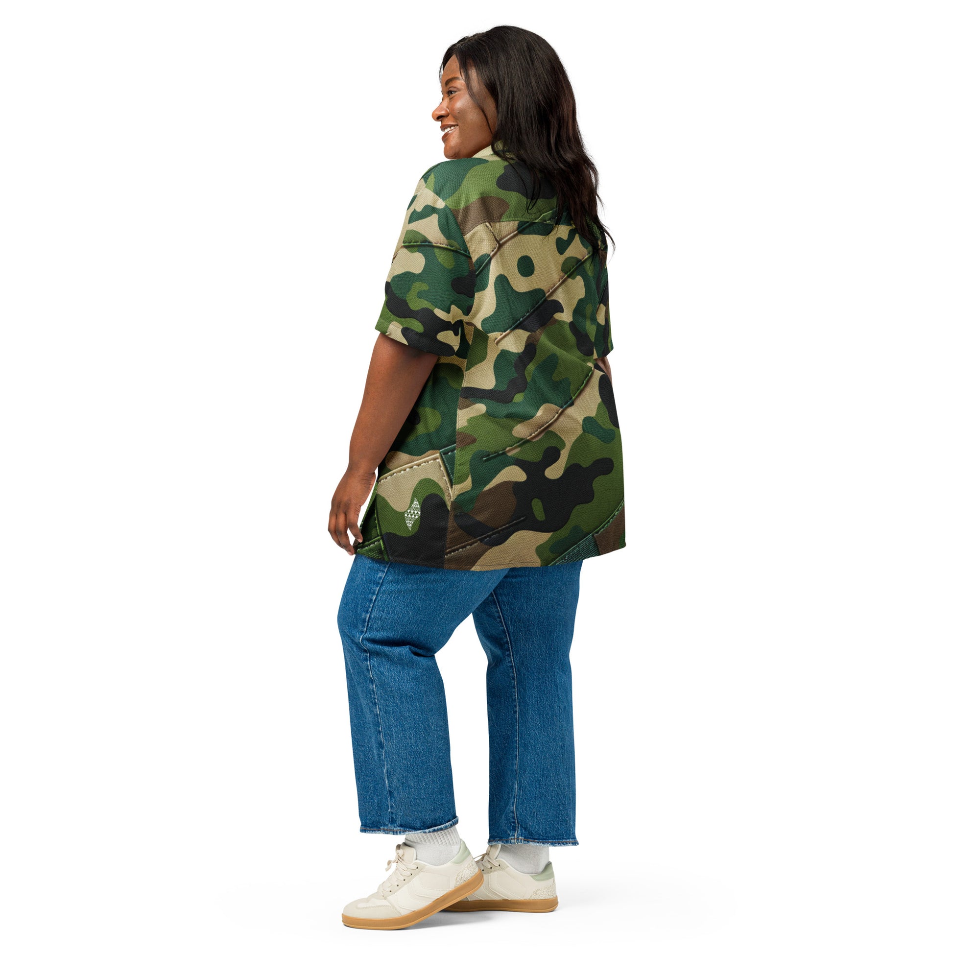 Koa Camo button up shirt Button Up Polo Pa'akai & Kukui
