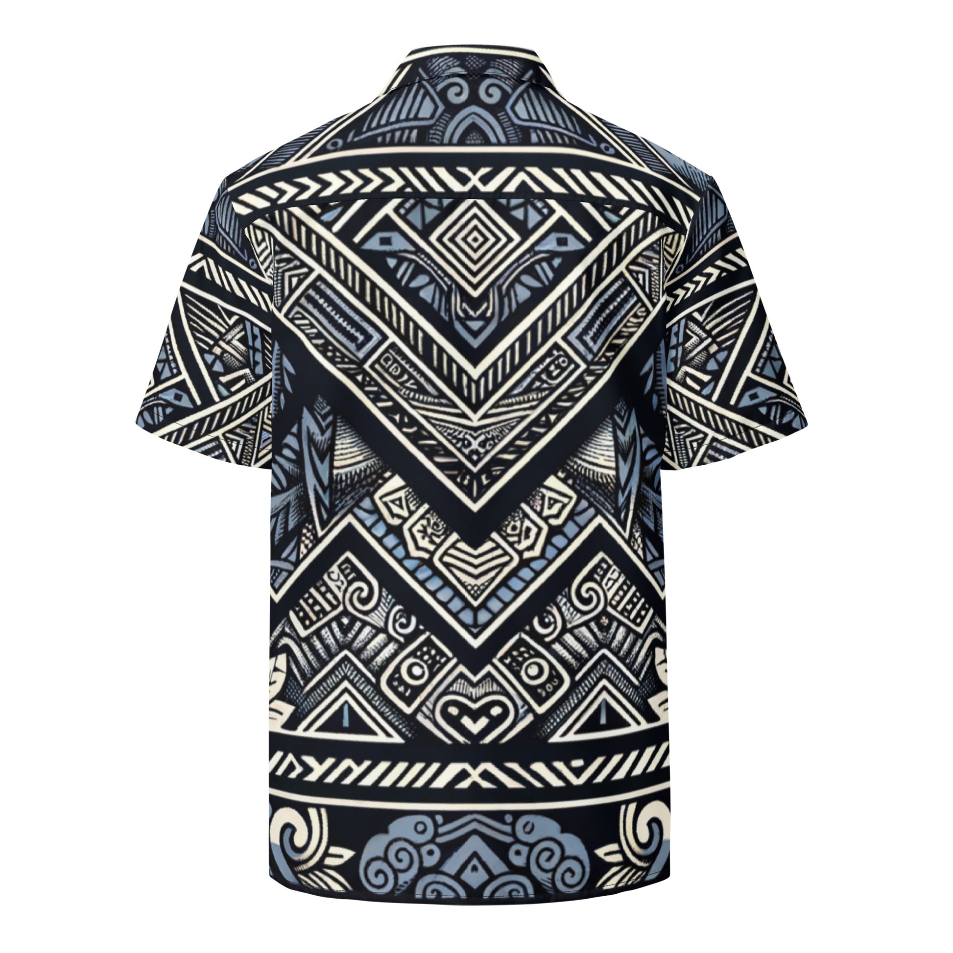 Koa Camo Tribal Button Up Shirt Button Up Polo Pa'akai & Kukui