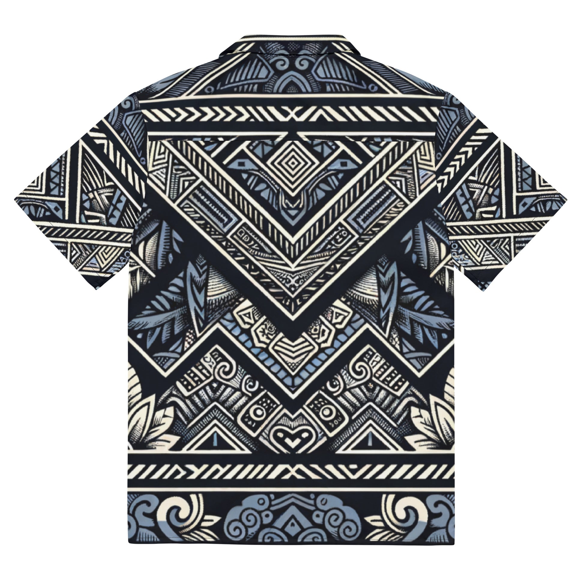 Koa Camo Tribal Button Up Shirt Button Up Polo Pa'akai & Kukui