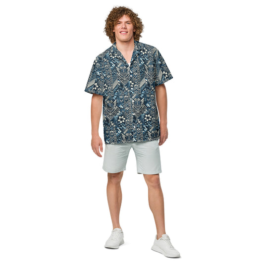 Koa Camo button up shirt Button Up Polo Pa'akai & Kukui XS