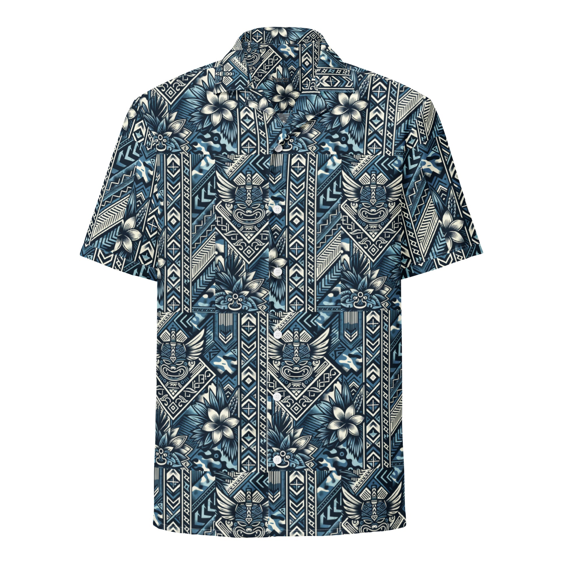Koa Camo button up shirt Button Up Polo Pa'akai & Kukui