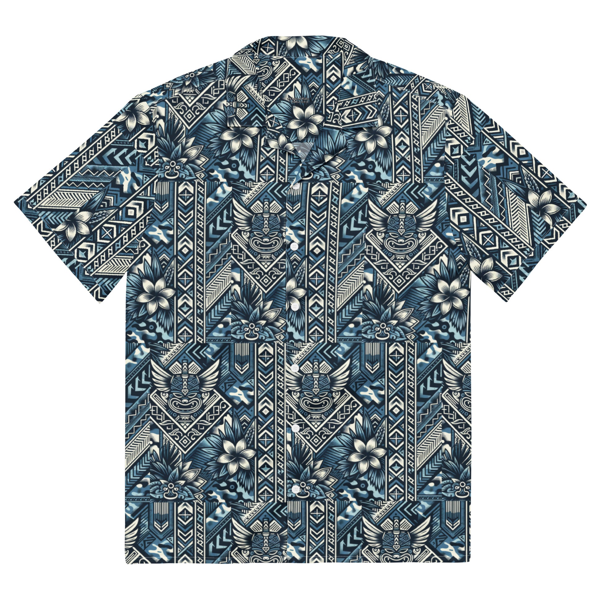 Koa Camo button up shirt Button Up Polo Pa'akai & Kukui