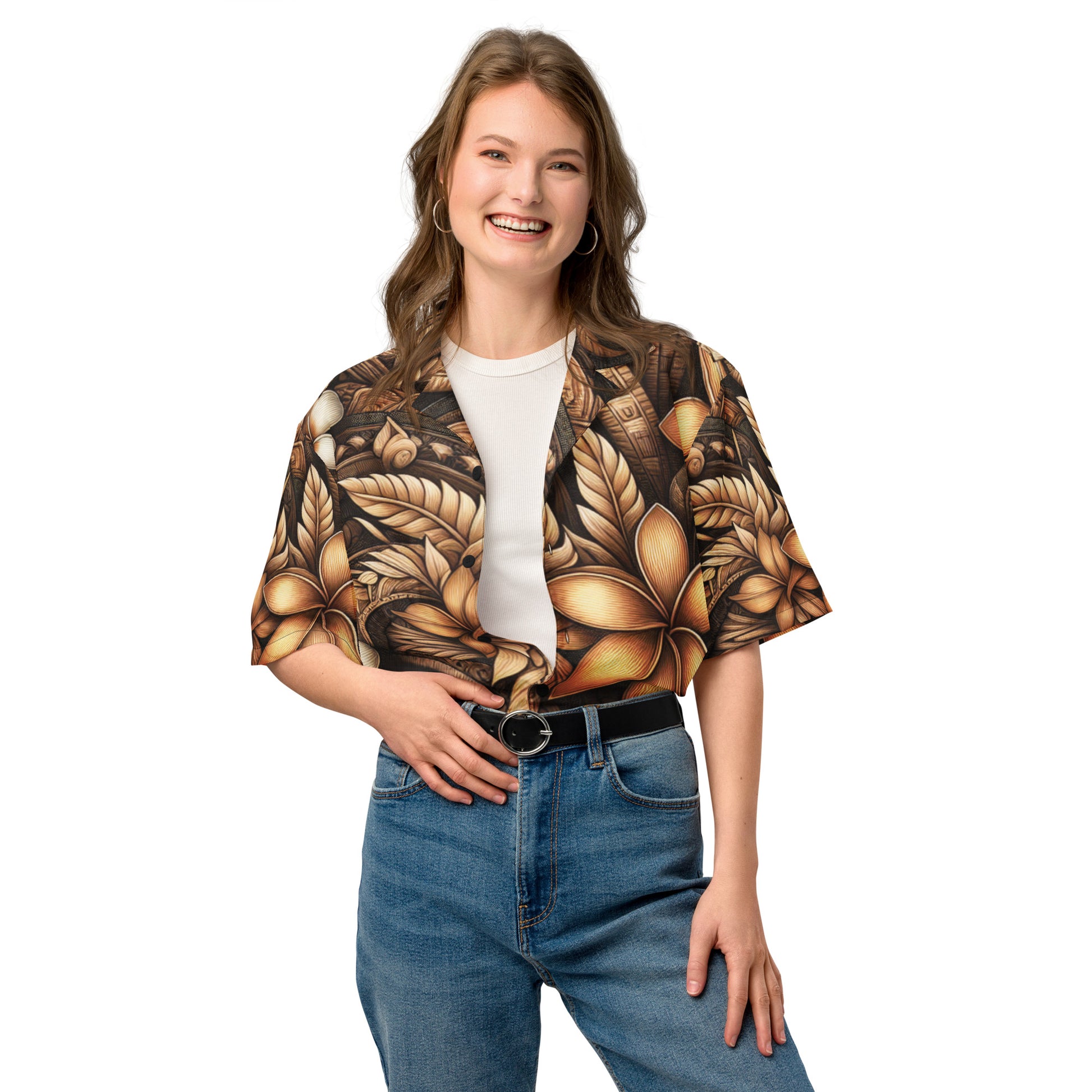 Kūpa'a button up shirt Button Up Polo Pa'akai & Kukui