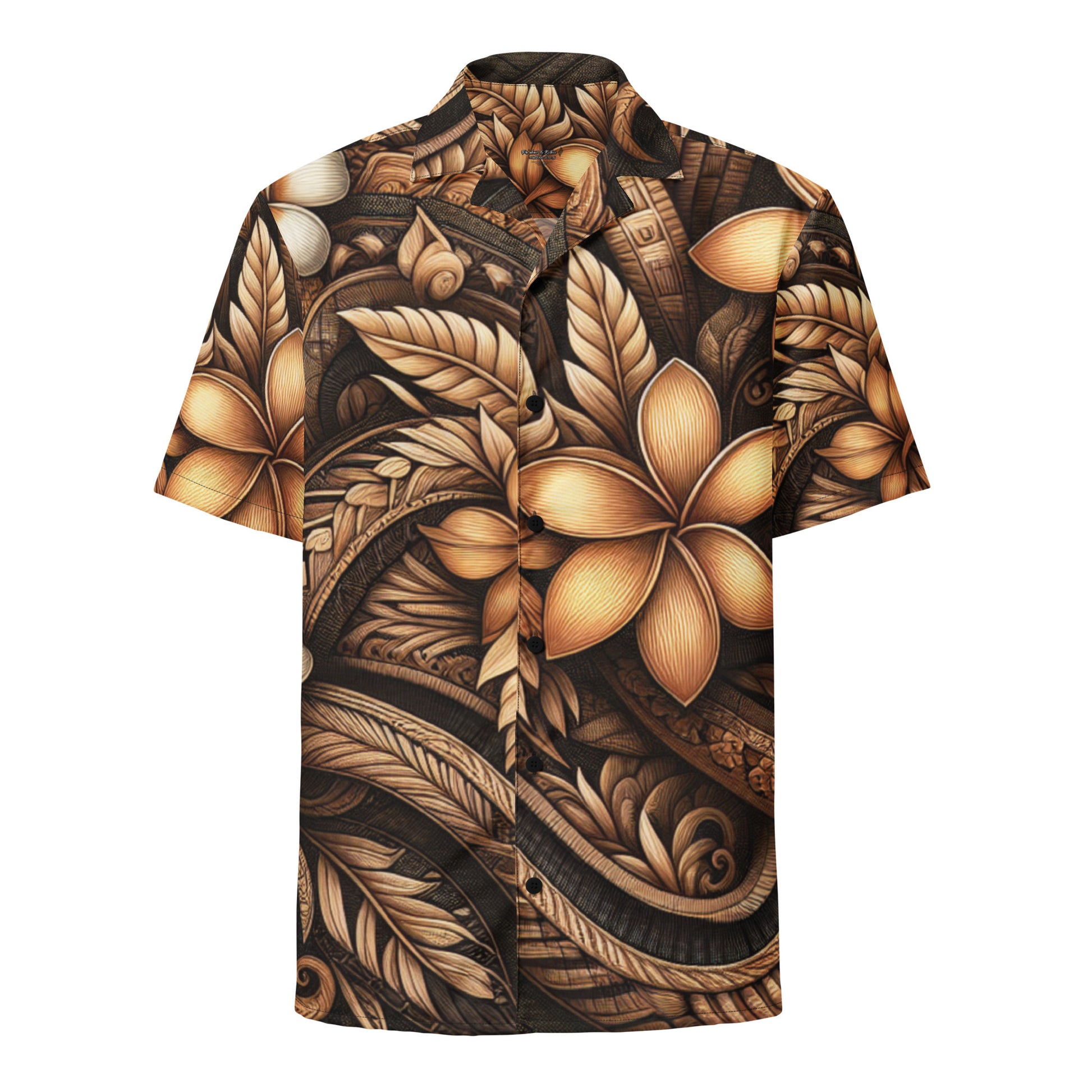 Kūpa'a button up shirt Button Up Polo Pa'akai & Kukui