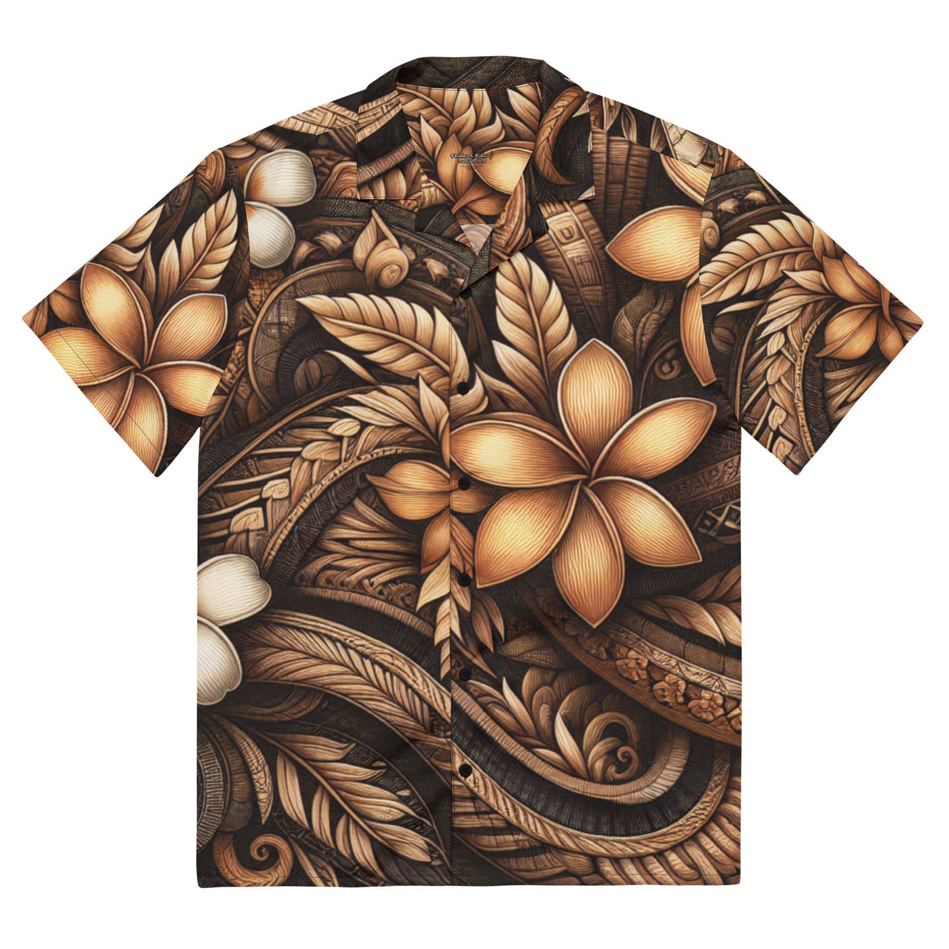 Kūpa'a button up shirt Button Up Polo Pa'akai & Kukui