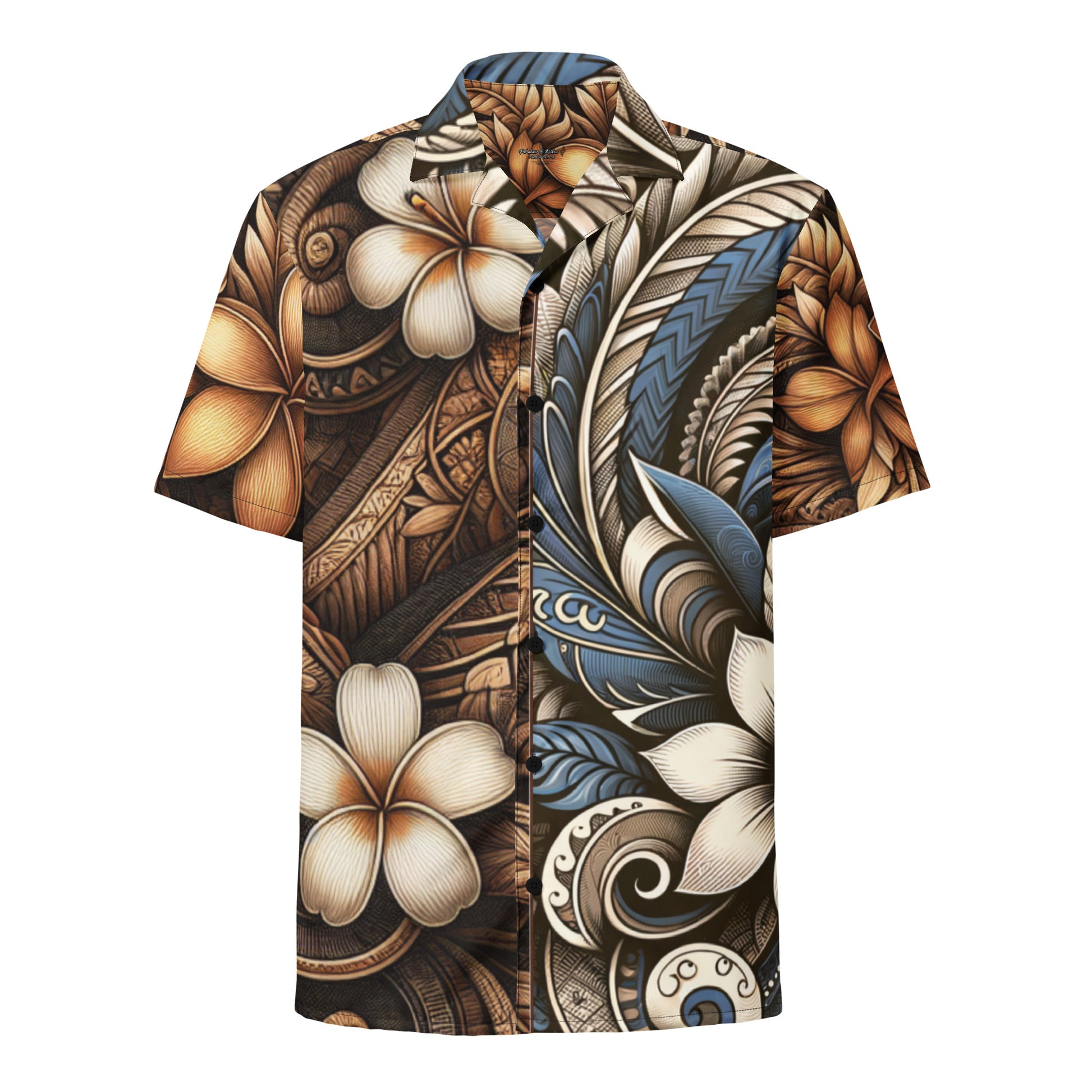 Ka pale o nā koa button up shirt Button Up Polo Pa'akai & Kukui S