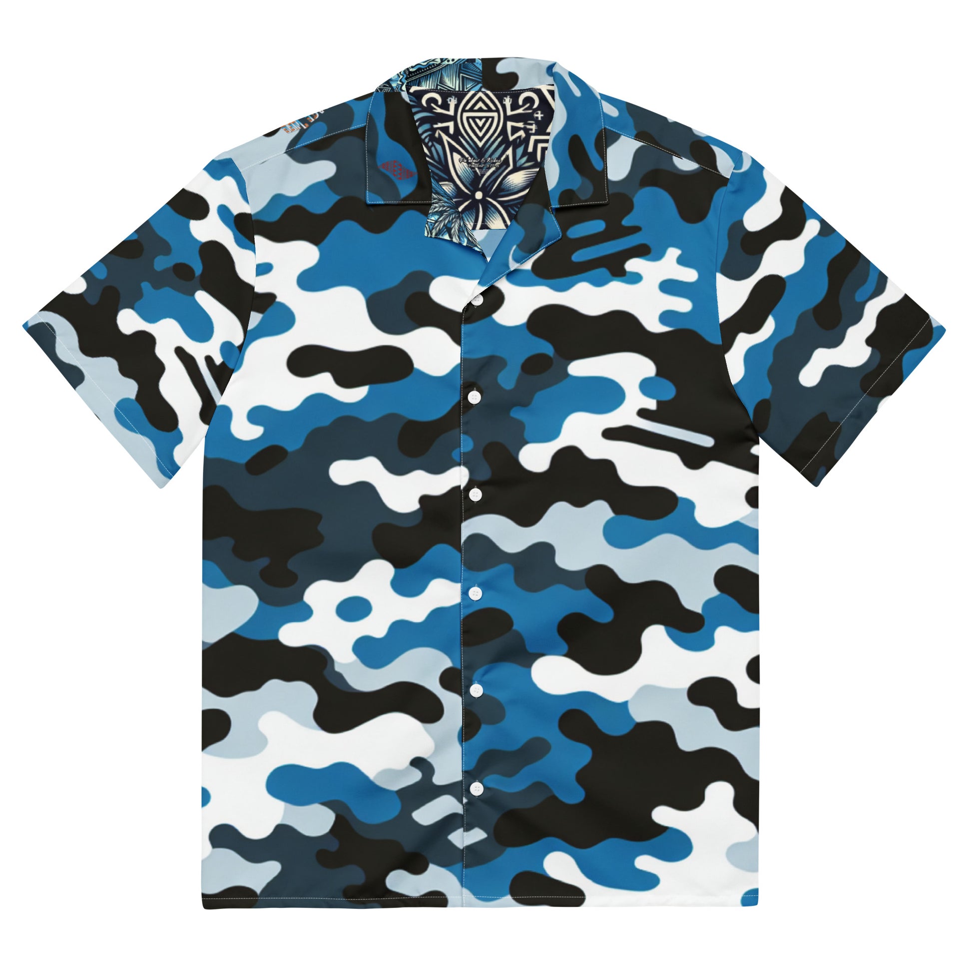 Camo Uliuli button up shirt Button Up Polo Pa'akai & Kukui