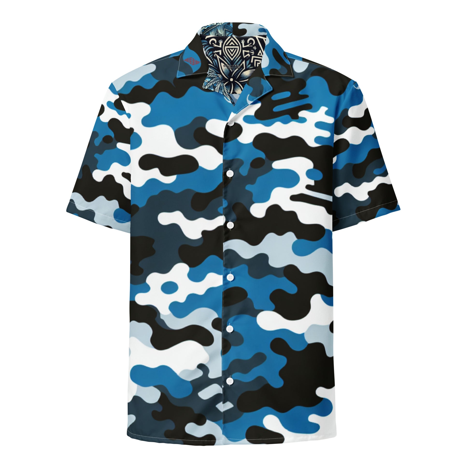 Camo Uliuli button up shirt Button Up Polo Pa'akai & Kukui