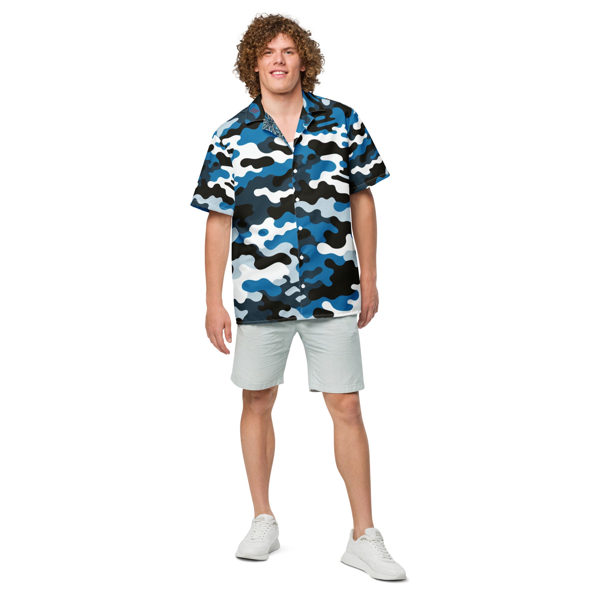 Camo Uliuli button up shirt Button Up Polo Pa'akai & Kukui