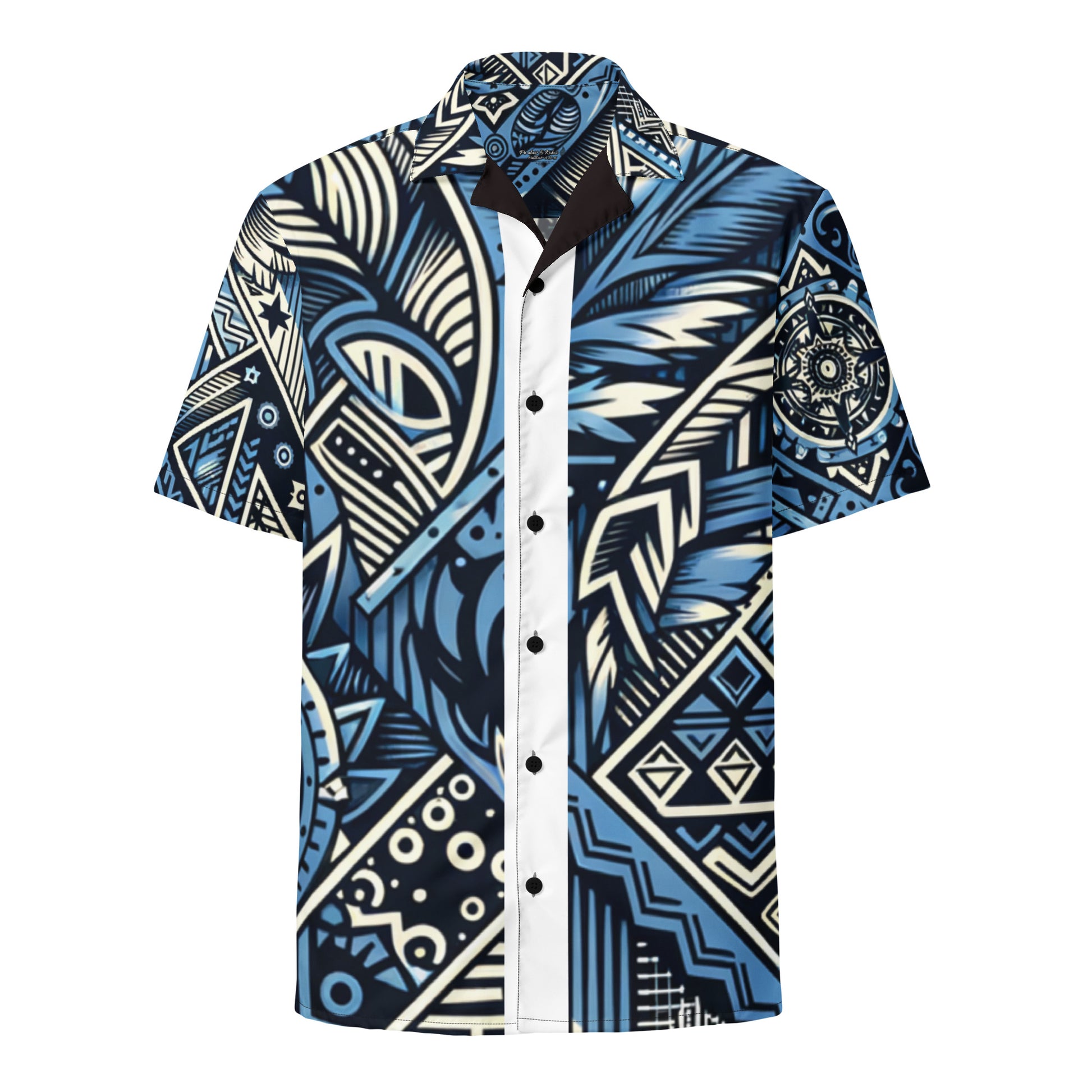 Nā Kāne Koa button up shirt Button Up Polo Pa'akai & Kukui