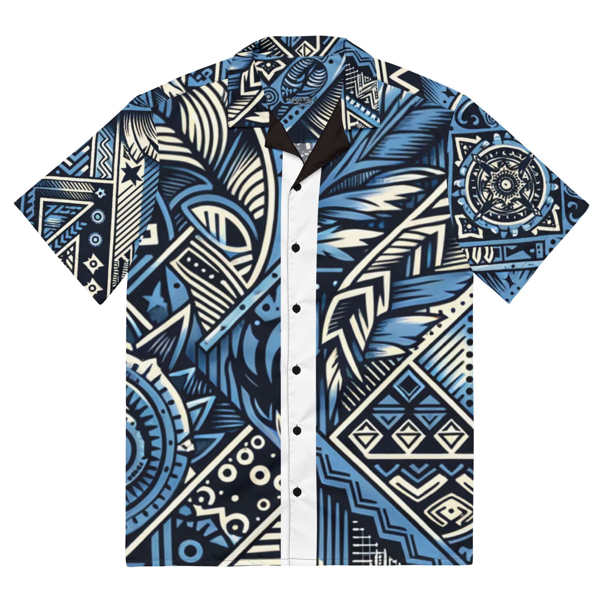Nā Kāne Koa button up shirt Button Up Polo Pa'akai & Kukui