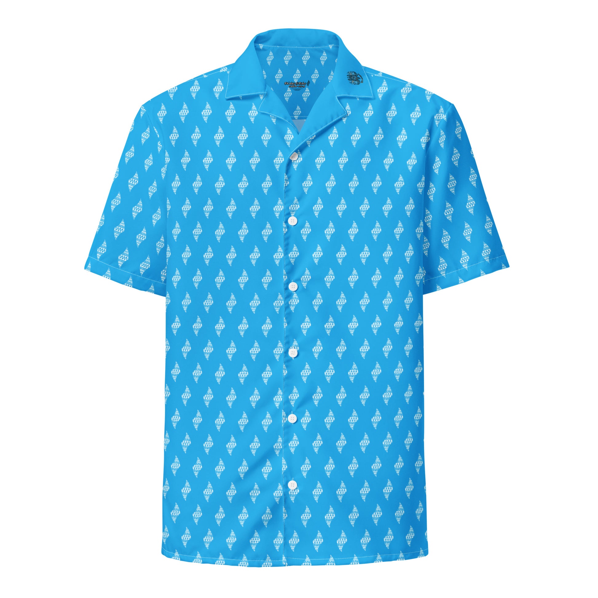 Kānāwai Uliuli button up shirt Button Up Polo Pa'akai & Kukui S