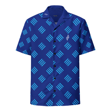 Nā Kaha Uliuli - button up shirt Button Up Polo Pa'akai & Kukui S