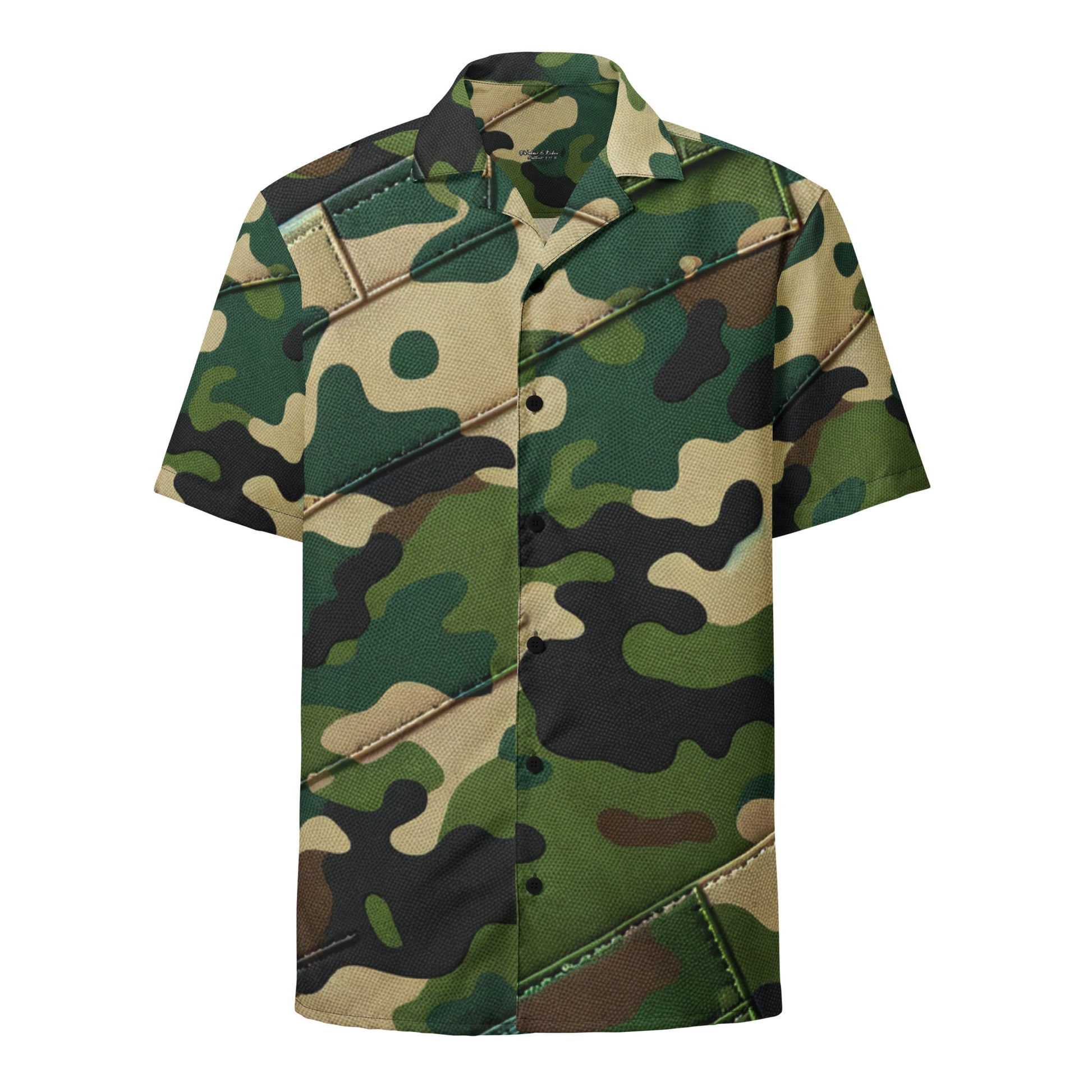 Koa Camo button up shirt Button Up Polo Pa'akai & Kukui