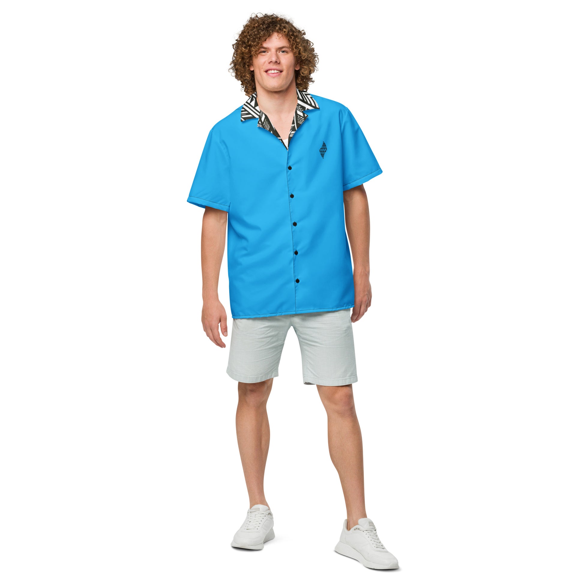 Koa Uliuli button up shirt Button Up Polo Pa'akai & Kukui XS