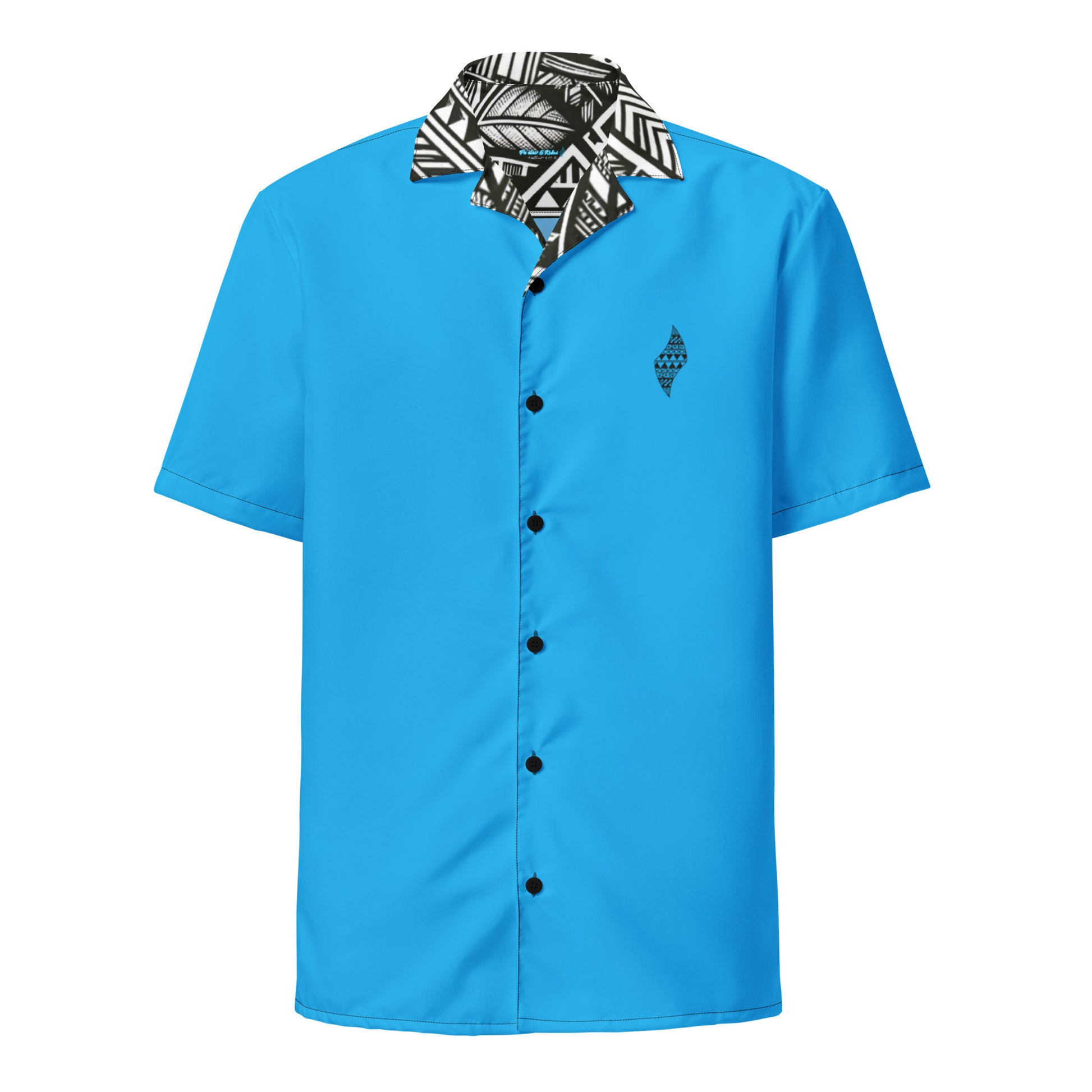 Koa Uliuli button up shirt Button Up Polo Pa'akai & Kukui