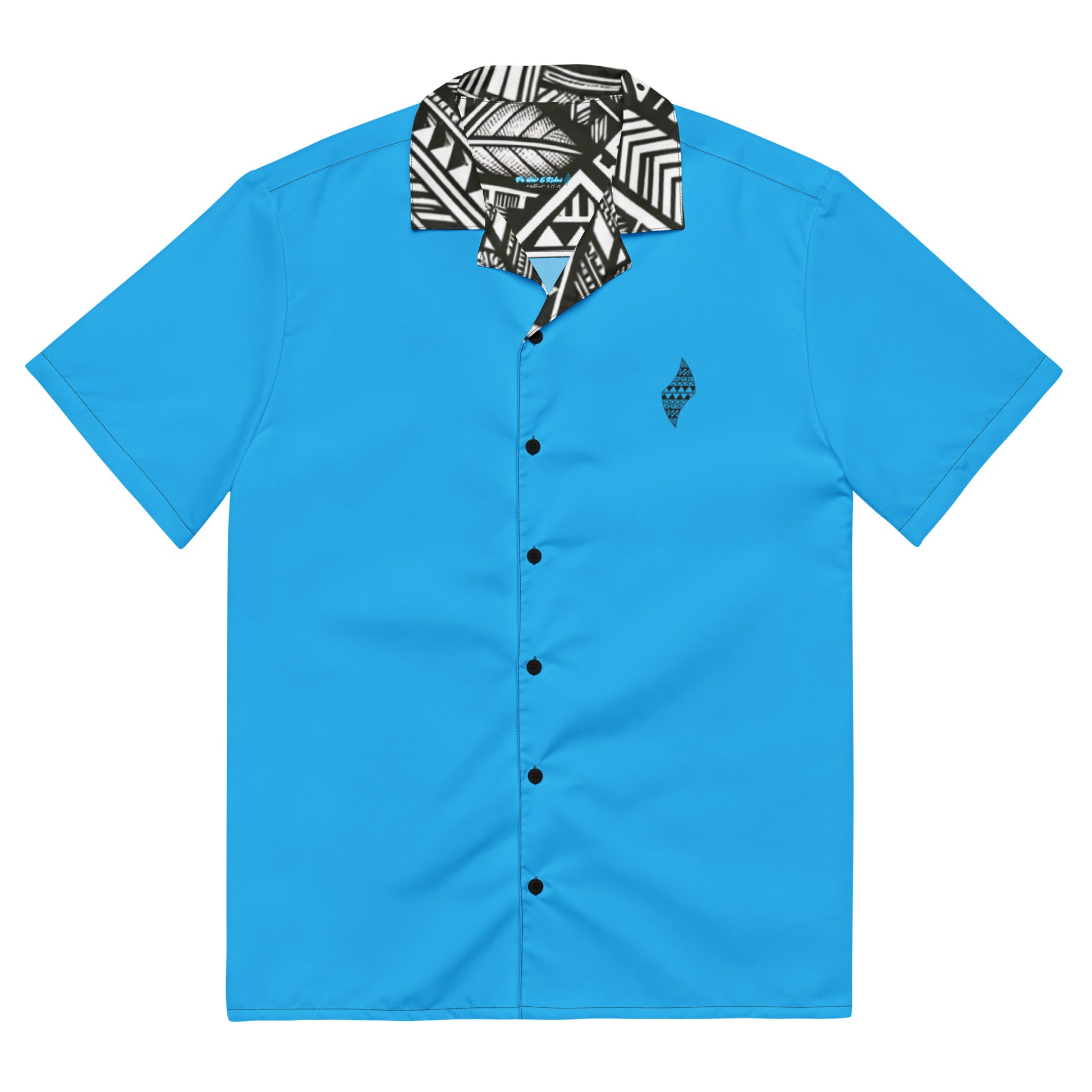 Koa Uliuli button up shirt Button Up Polo Pa'akai & Kukui