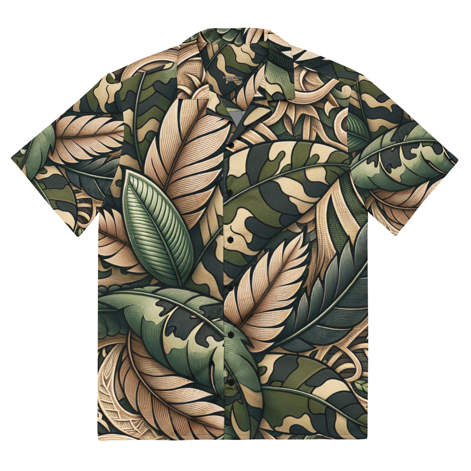 Palai Koa Button Up Shirt Button Up Polo Pa'akai & Kukui