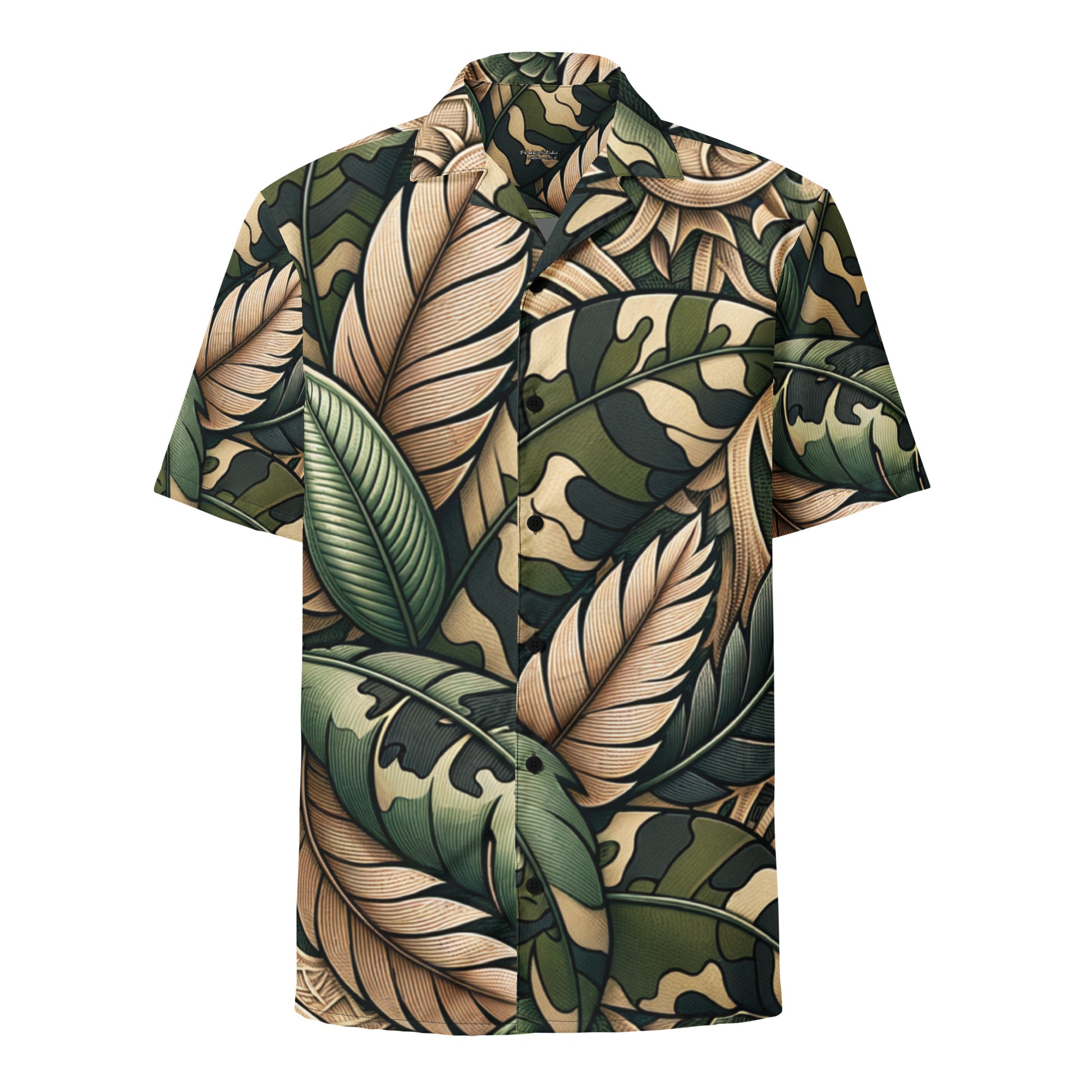 Palai Koa Button Up Shirt Button Up Polo Pa'akai & Kukui