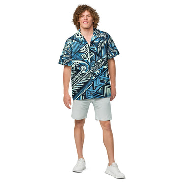Pale Koa Button Up Shirt Button Up Polo Pa'akai & Kukui S