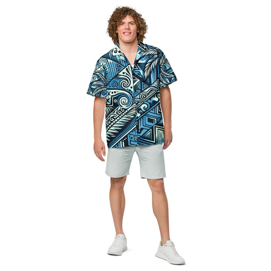 Pale Koa Button Up Shirt Button Up Polo Pa'akai & Kukui S