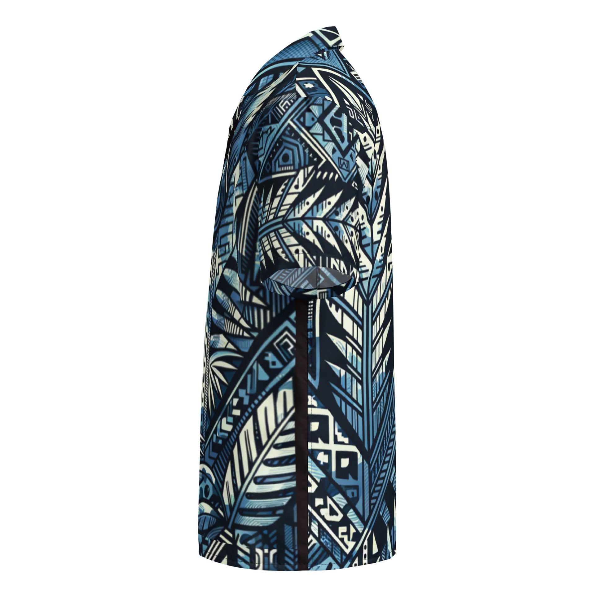 Nā kāne koa button up shirt Button Up Polo Pa'akai & Kukui