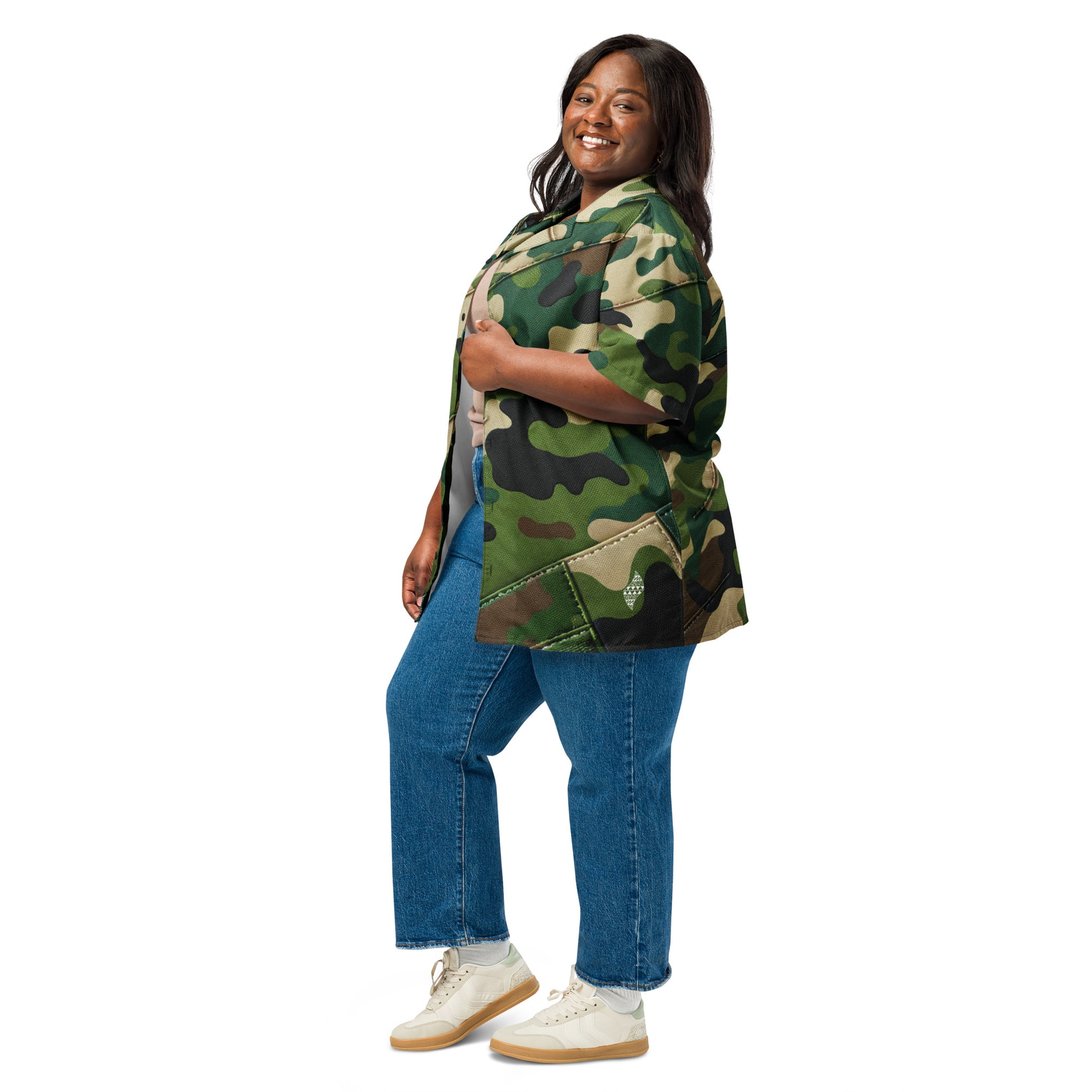 Koa Camo button up shirt Button Up Polo Pa'akai & Kukui