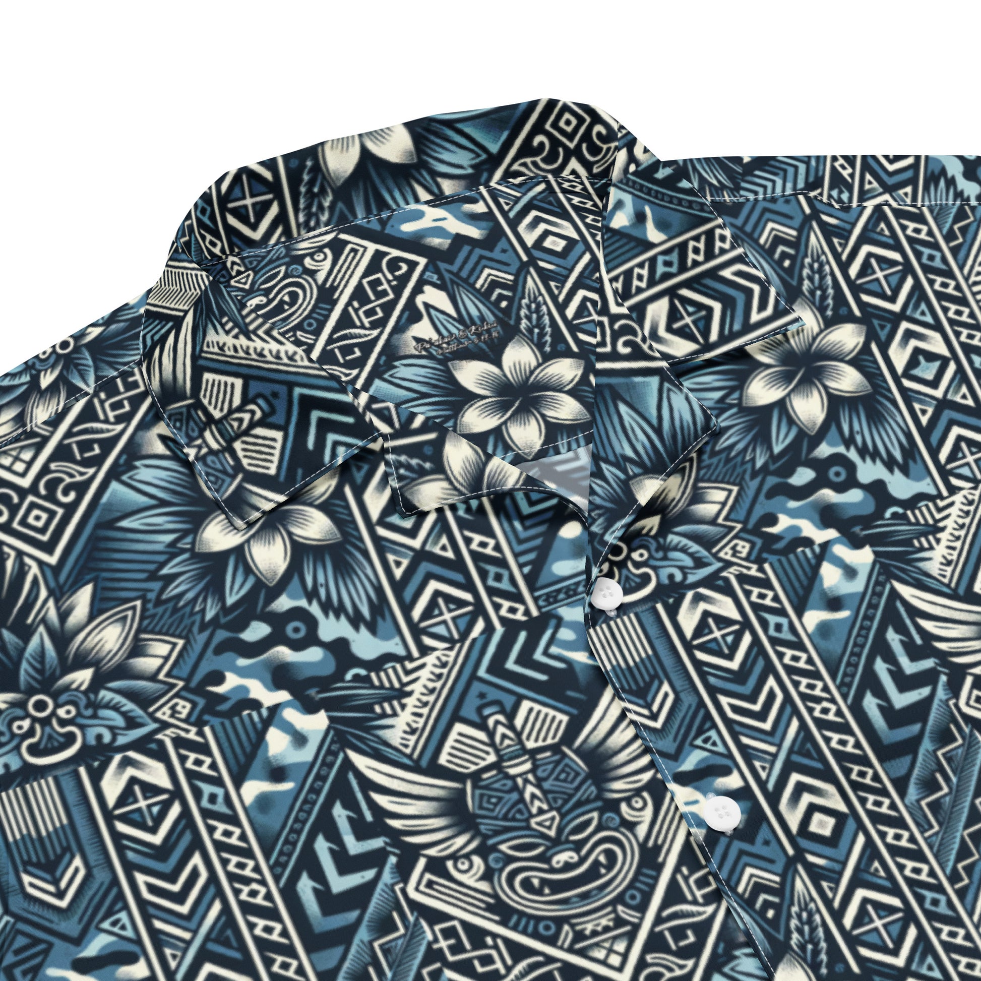 Koa Camo button up shirt Button Up Polo Pa'akai & Kukui