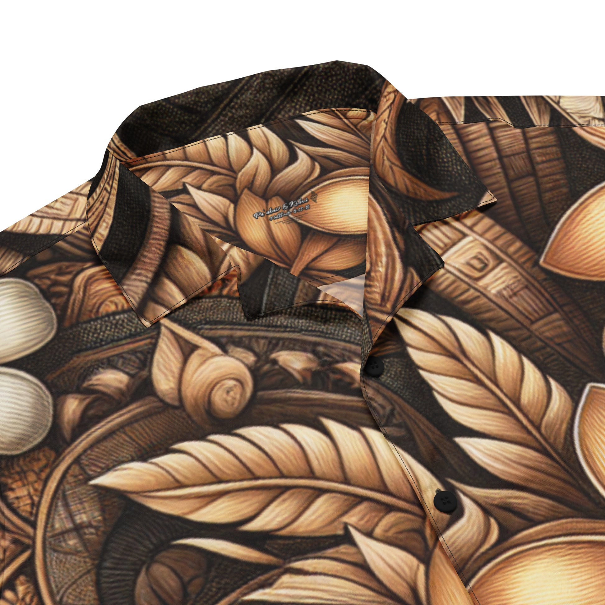 Kūpa'a button up shirt Button Up Polo Pa'akai & Kukui