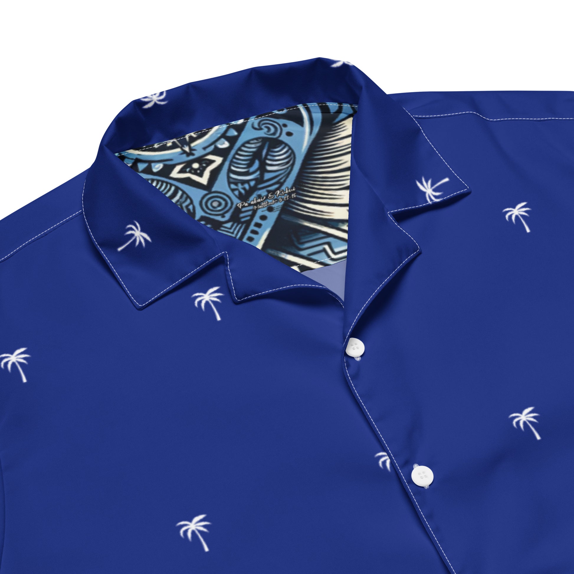 Nā Loulu Pohihihi button up shirt Button Up Polo Pa'akai & Kukui