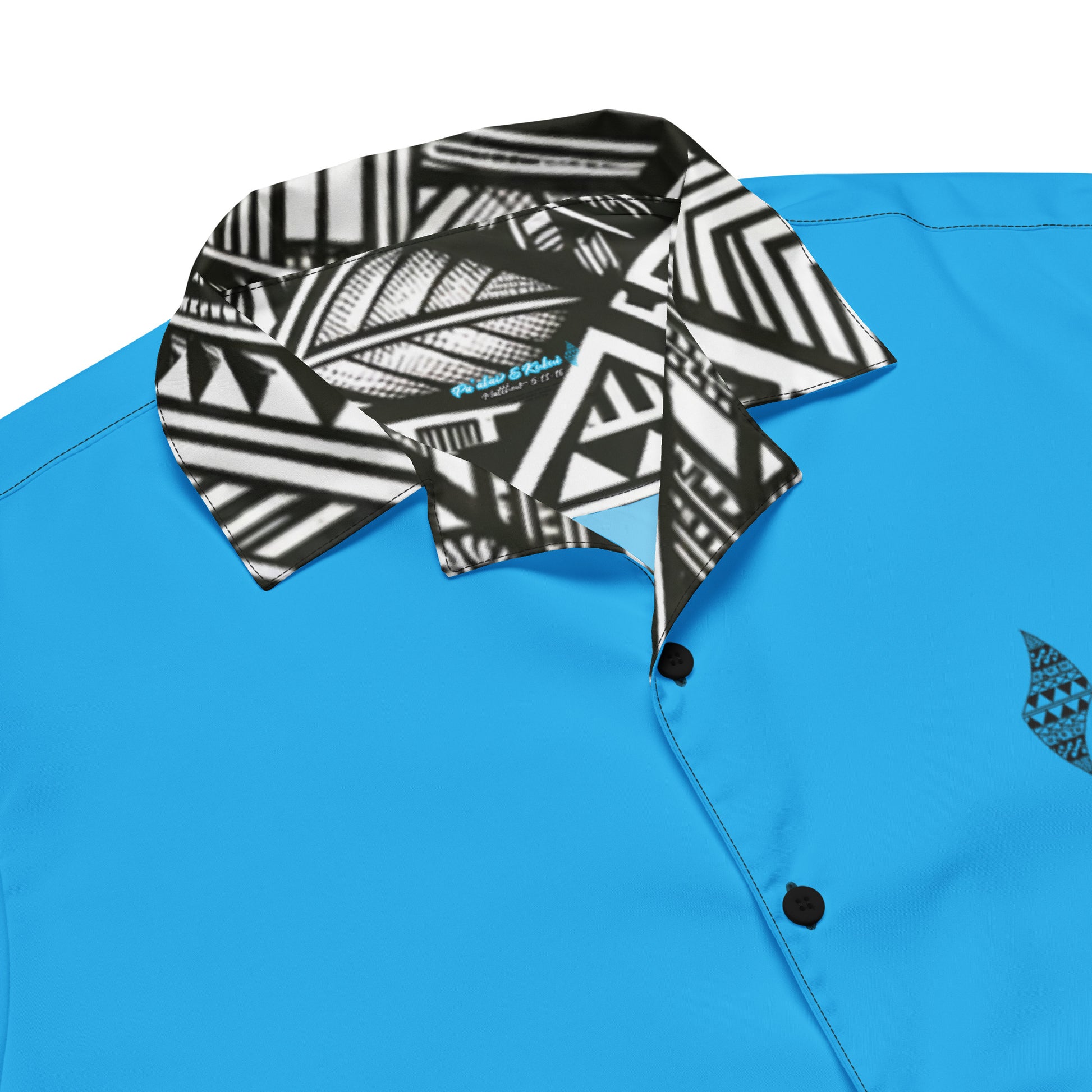 Koa Uliuli button up shirt Button Up Polo Pa'akai & Kukui