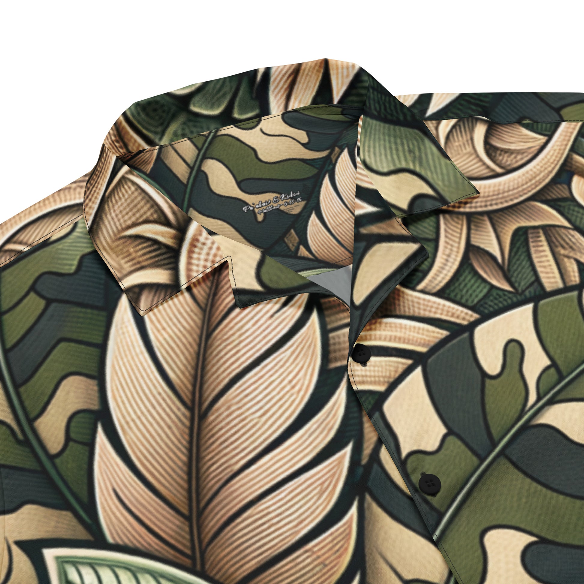 Palai Koa Button Up Shirt Button Up Polo Pa'akai & Kukui