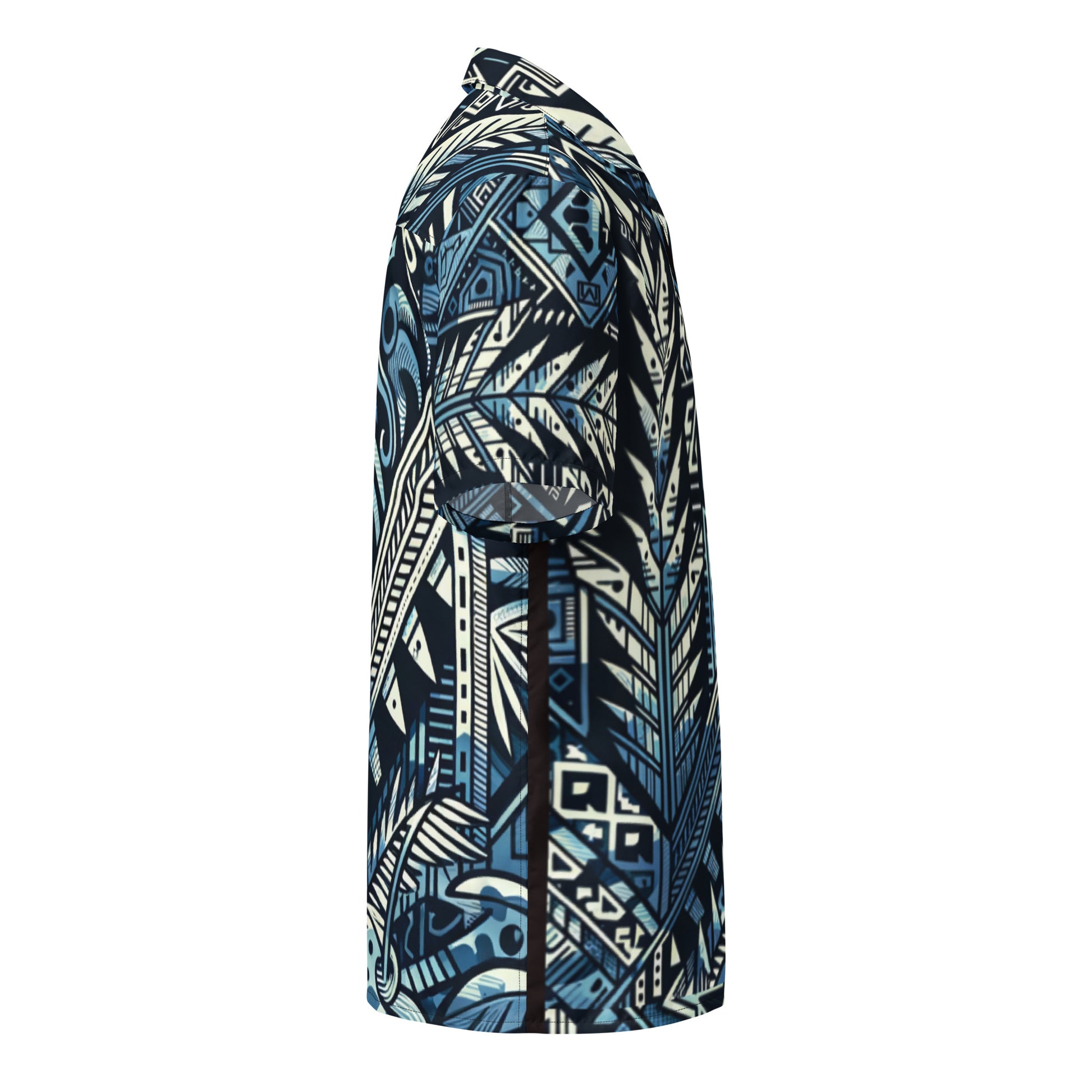Nā kāne koa button up shirt Button Up Polo Pa'akai & Kukui