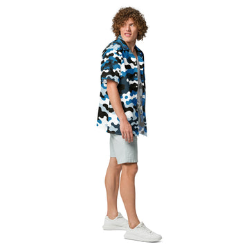 Camo Uliuli button up shirt Button Up Polo Pa'akai & Kukui S